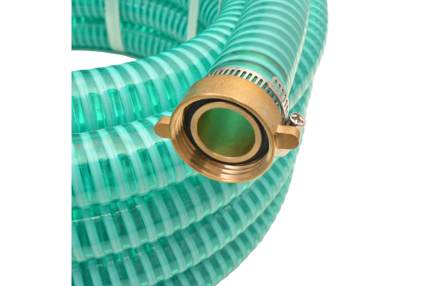 vidaXL 142885 Suction Hose With Brass Connectors 7 M 25mm Green-2