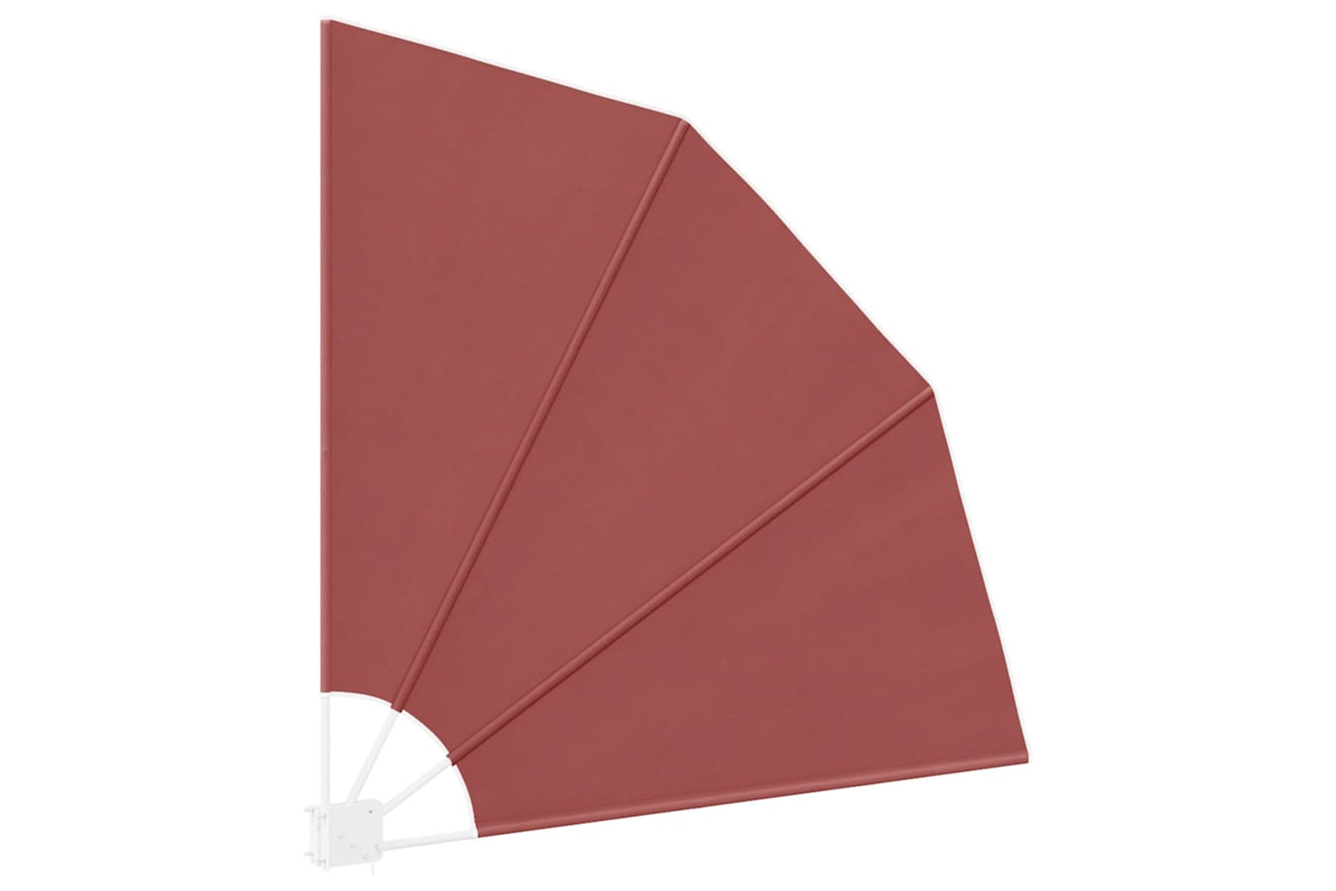 vidaXL 41581 Collapsible Balcony Side Awning Terracotta 140x140cm-4