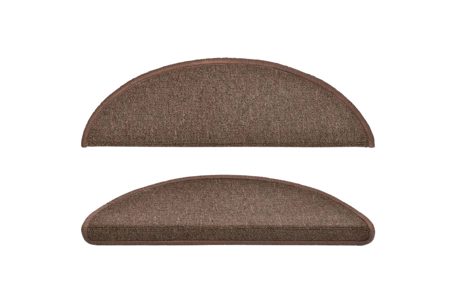 vidaXL 133880 Carpet Stair Treads 15 Pcs Coffee Brown 56x17x3cm-3