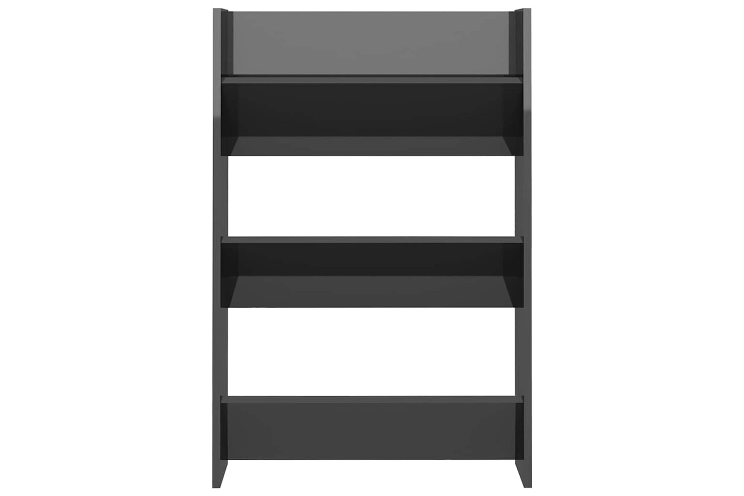 vidaXL 806776 Wall Shoe Cabinets 2 Pcs High Gloss Grey 60x18x90cm Engineered Wood-5