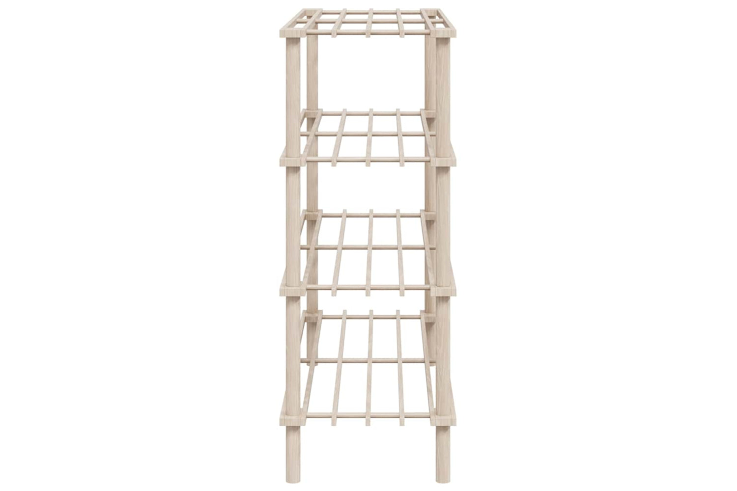 Vidaxl 241066 4-tier Shoe Racks 2 Pcs Solid Fir Wood-4