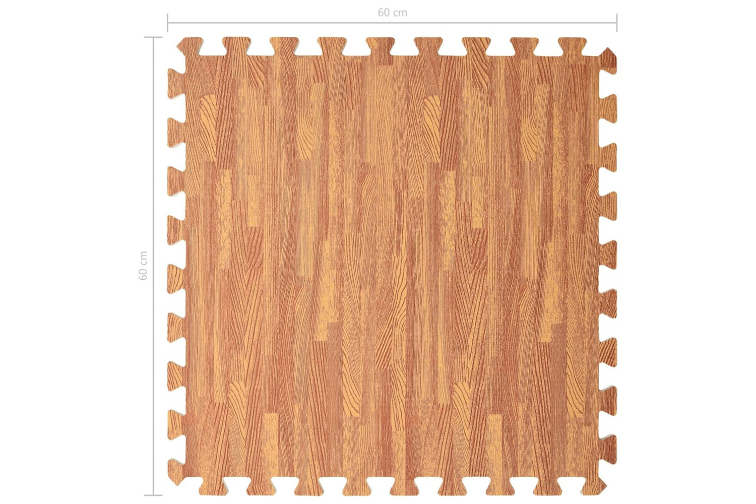 vidaXL 92460 Floor Mats 24 Pcs Wood Grain 8.64 ÃƒÂƒÃ‚ÂžÃ‚Â¡ Eva Foam-4