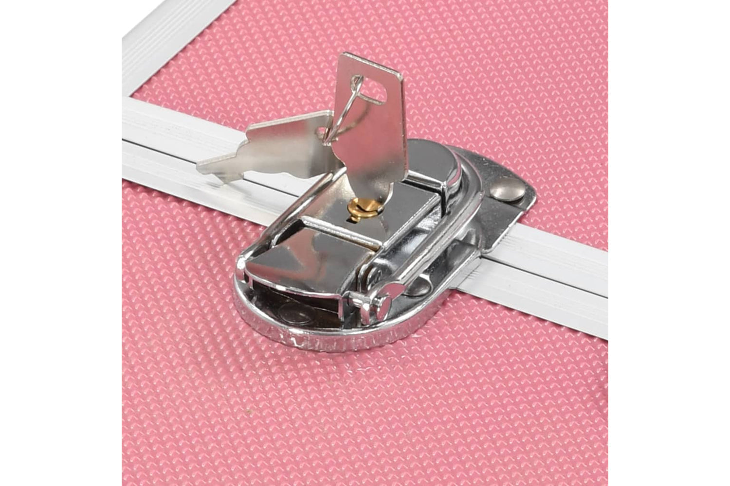 vidaXL 91834 Make-up Case 38x23x34cm Pink Aluminium-6