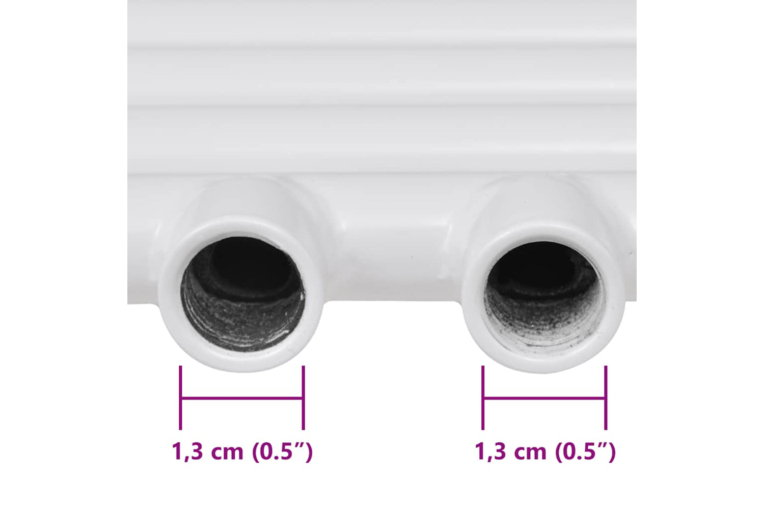vidaXL 140840 Bathroom Central Heating Towel Rail Radiator Straight 480 X 480mm-7