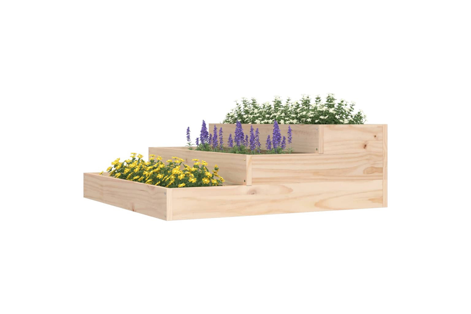 vidaXL 823906 Planter 78x78x27cm Solid Wood Pine-2