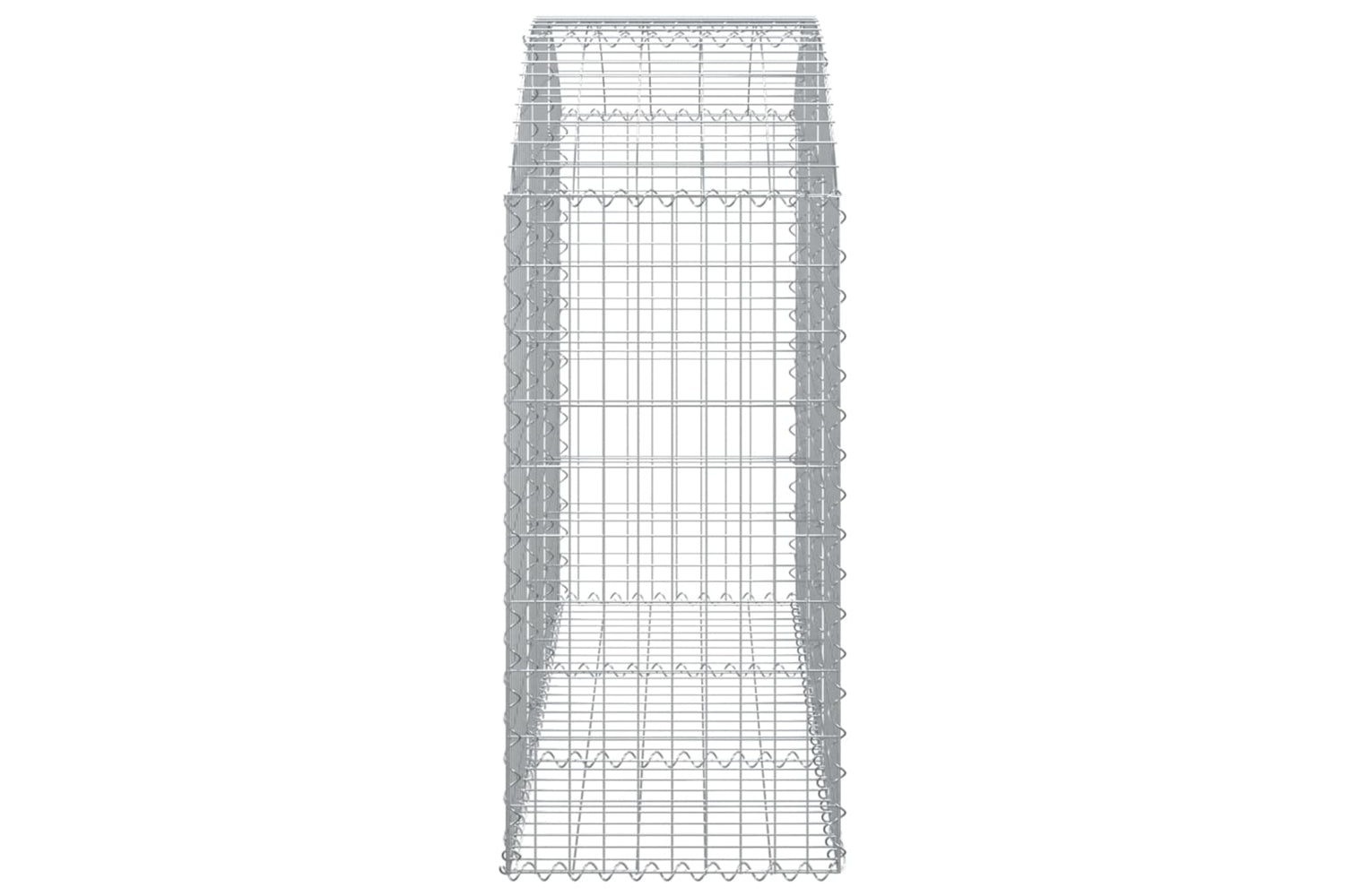 vidaXL 153455 Arched Gabion Basket 150x50x100/120cm Galvanised Iron-3