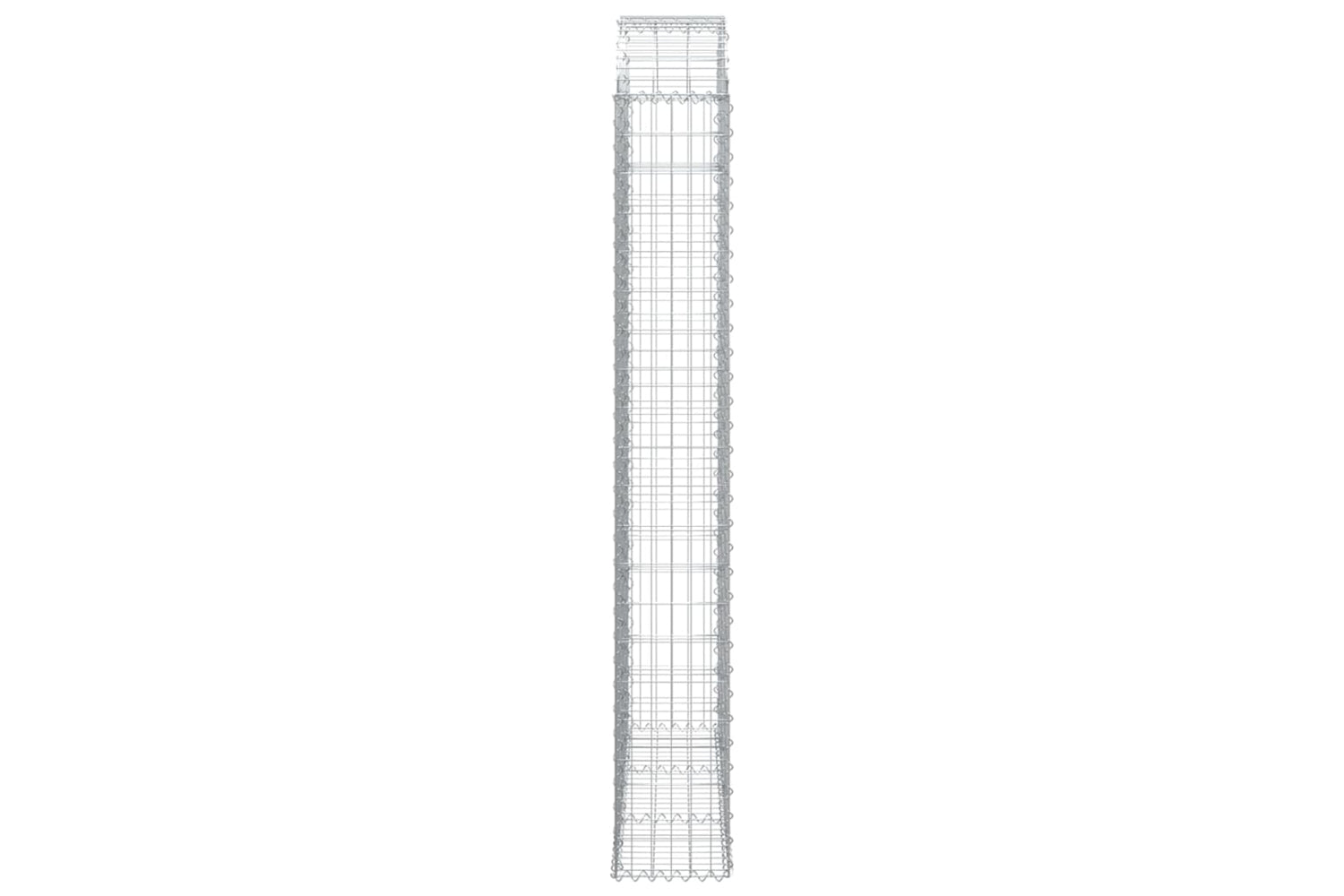 vidaXL 153450 Arched Gabion Basket 150x30x200/220cm Galvanised Iron-3