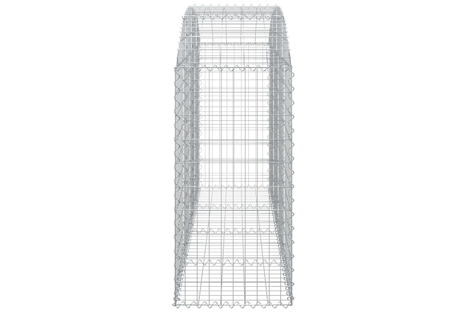 vidaXL 153475 Arched Gabion Basket 200x50x100/120cm Galvanised Iron-3