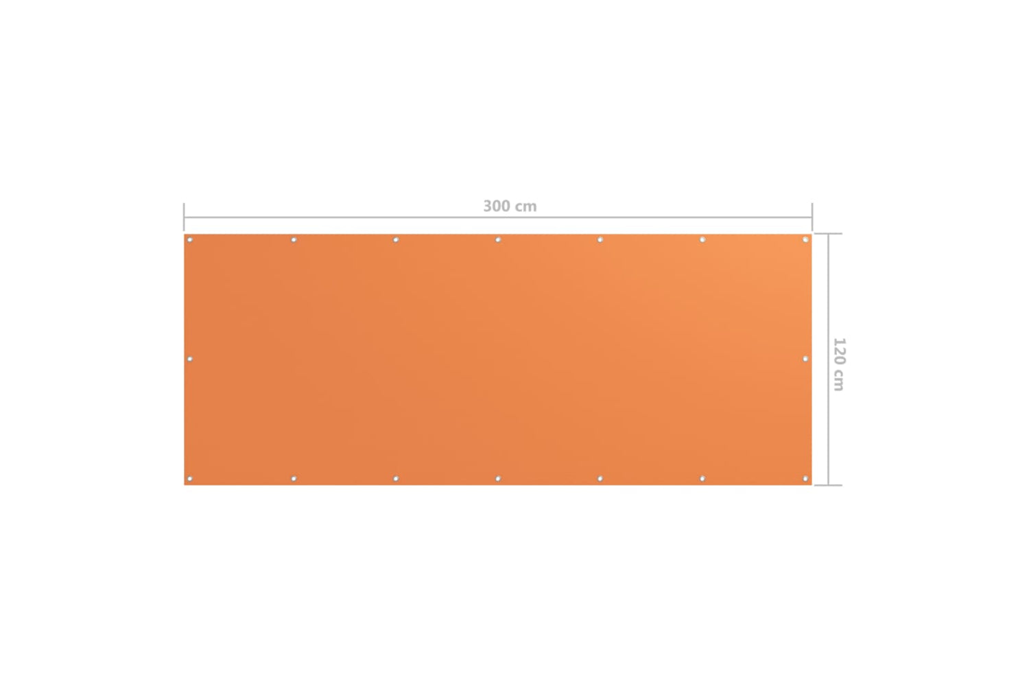 vidaXL 135052 Balcony Screen Orange 120x300cm Oxford Fabric-5
