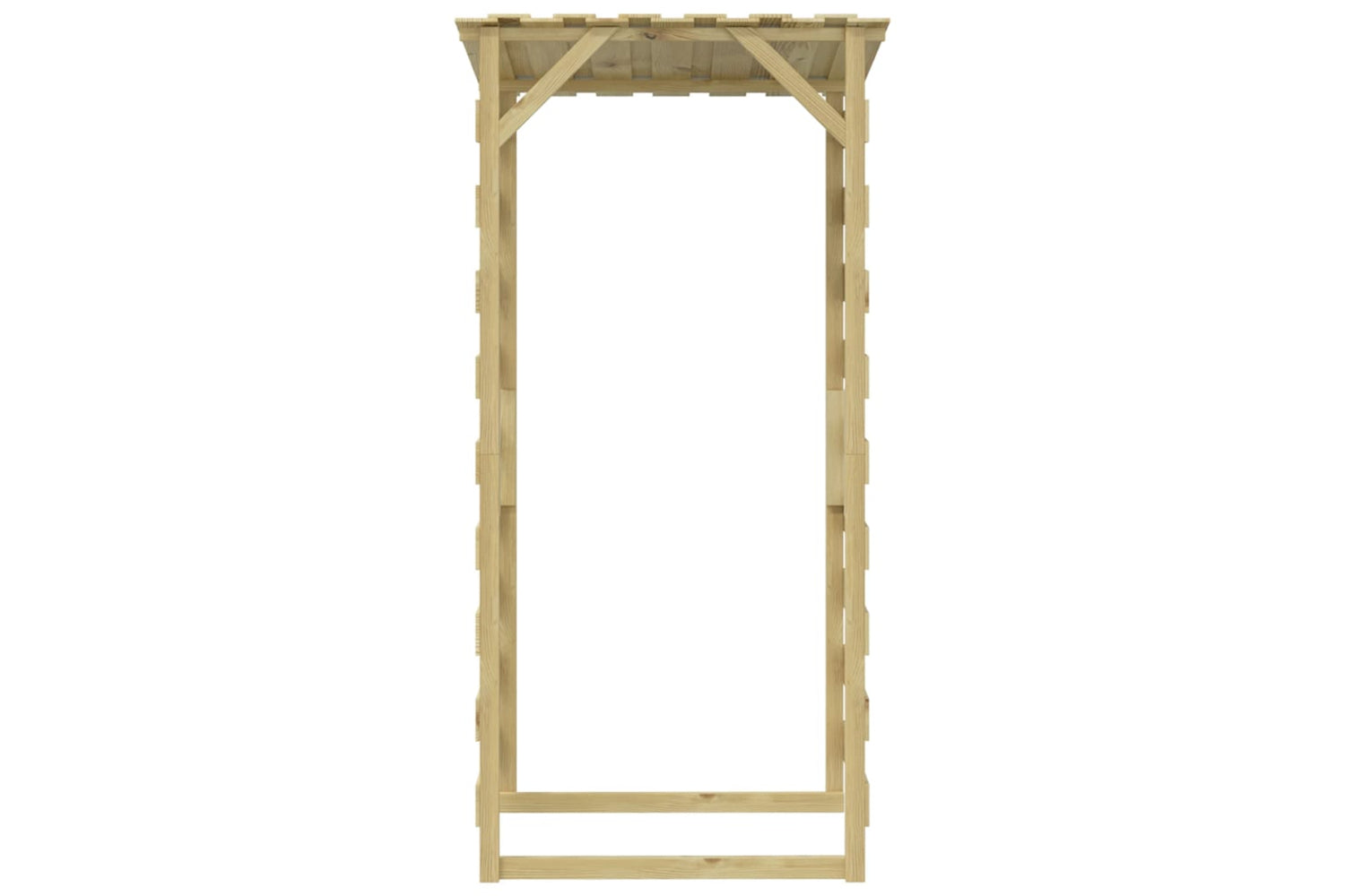 vidaXL 3096648 Pergolas With Roofs 2 Pcs 100x90x200cm Impregnated Pinewood-5