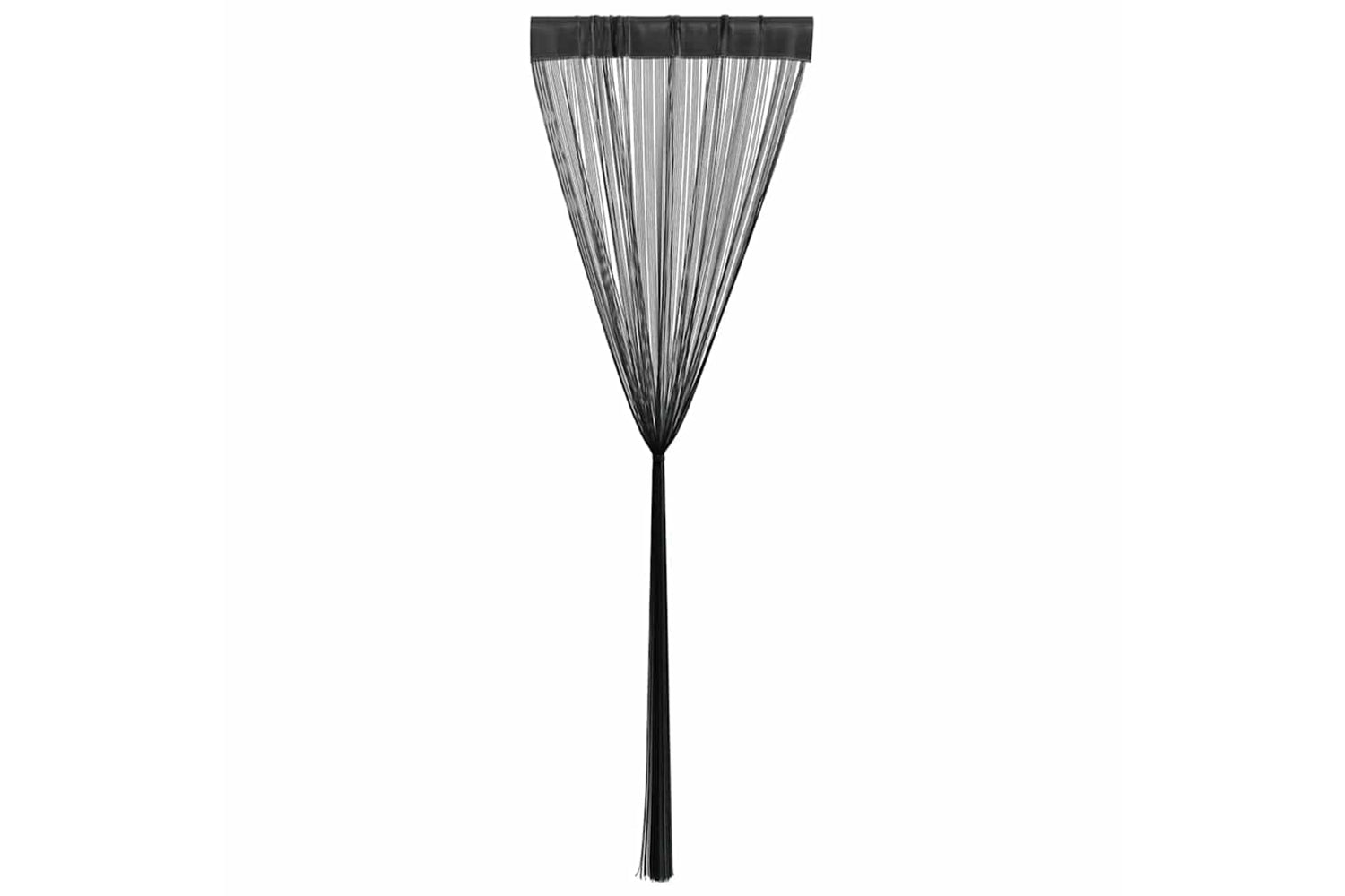 vidaXL 132401 String Curtains 2 Pcs 140x250cm Black-4