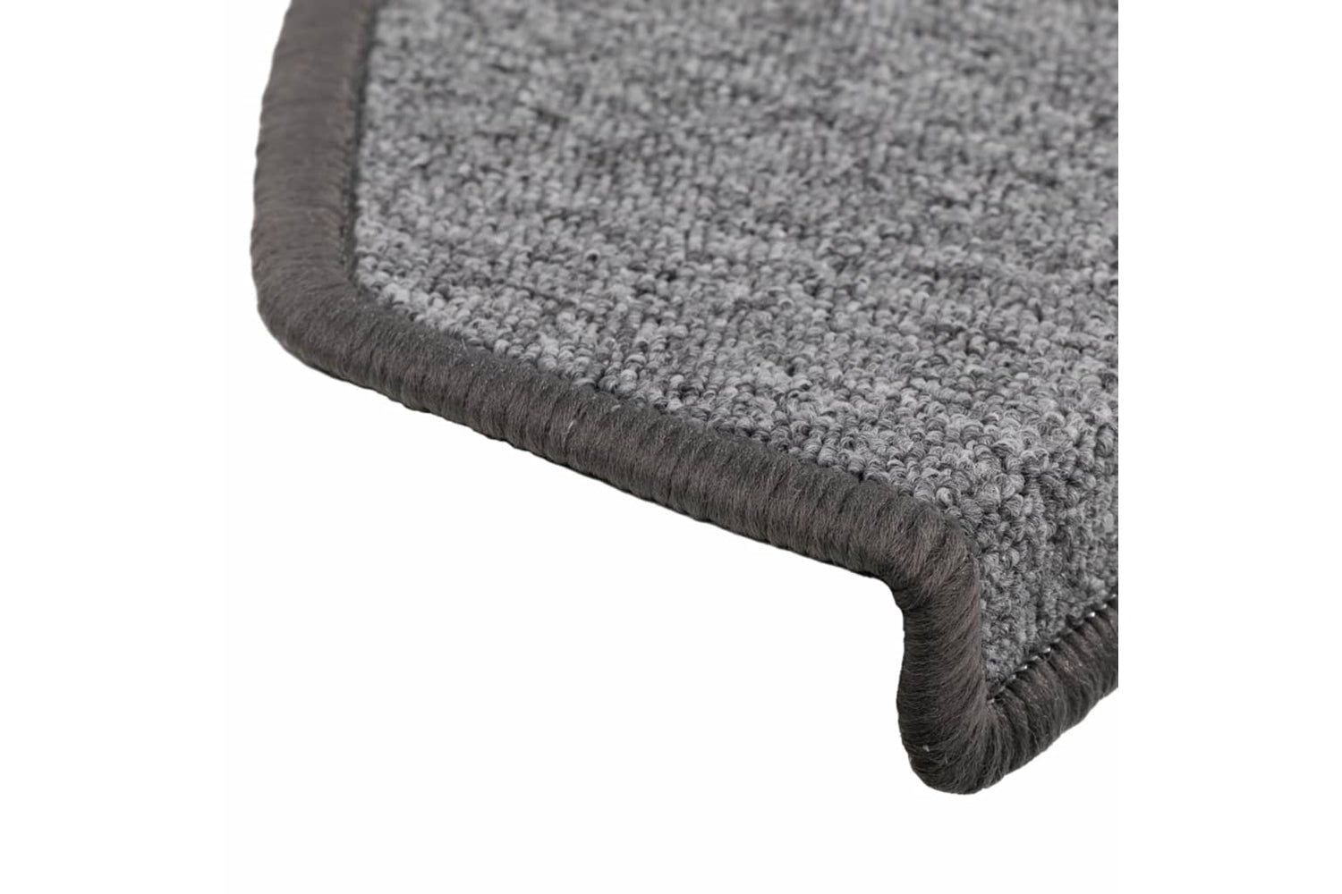 vidaXL 133885 Carpet Stair Treads 15 Pcs Dark Grey 65x24x4cm-6