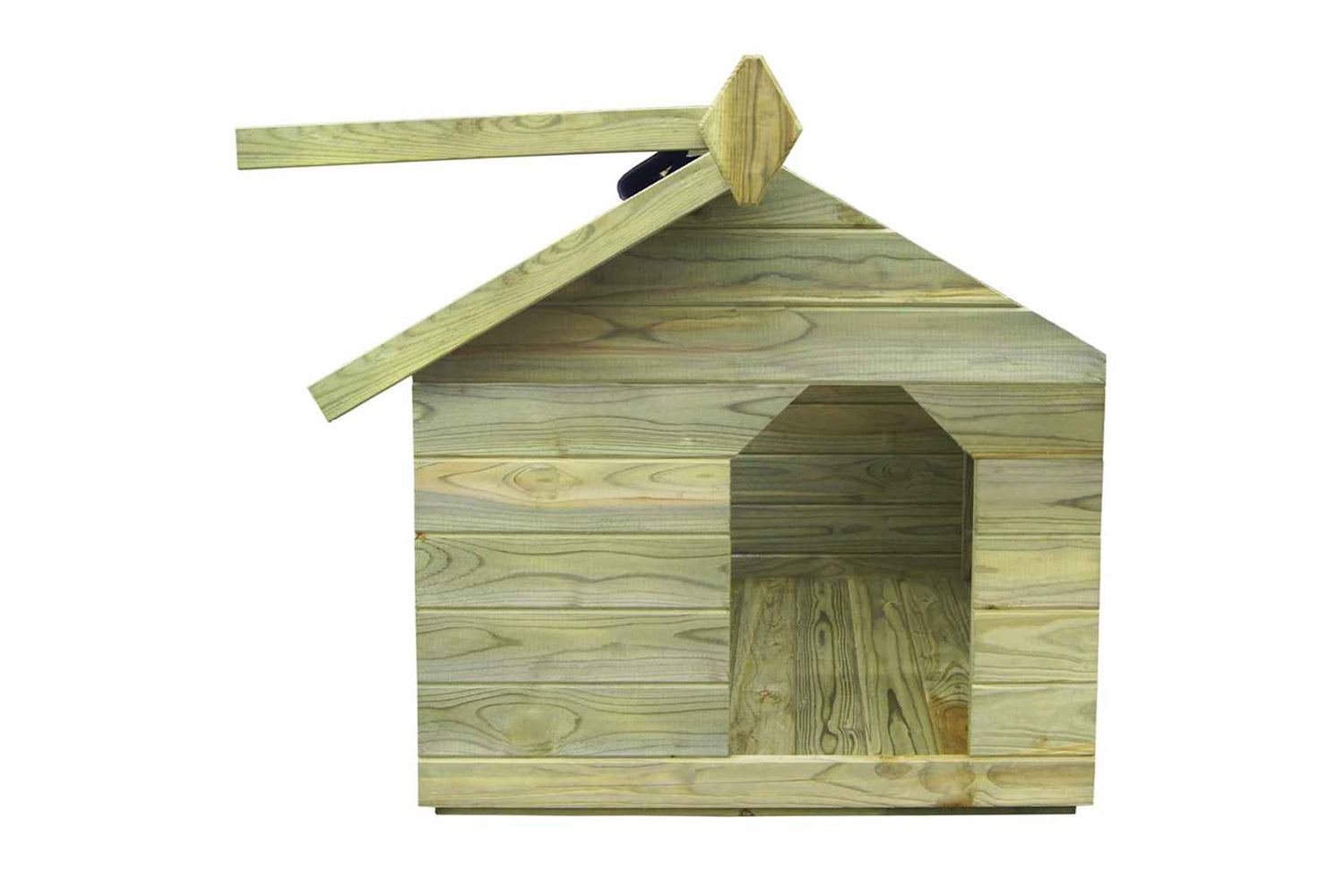 Vidaxl 45150 Garden Dog House With Opening Roof Impregnated Pinewood-4