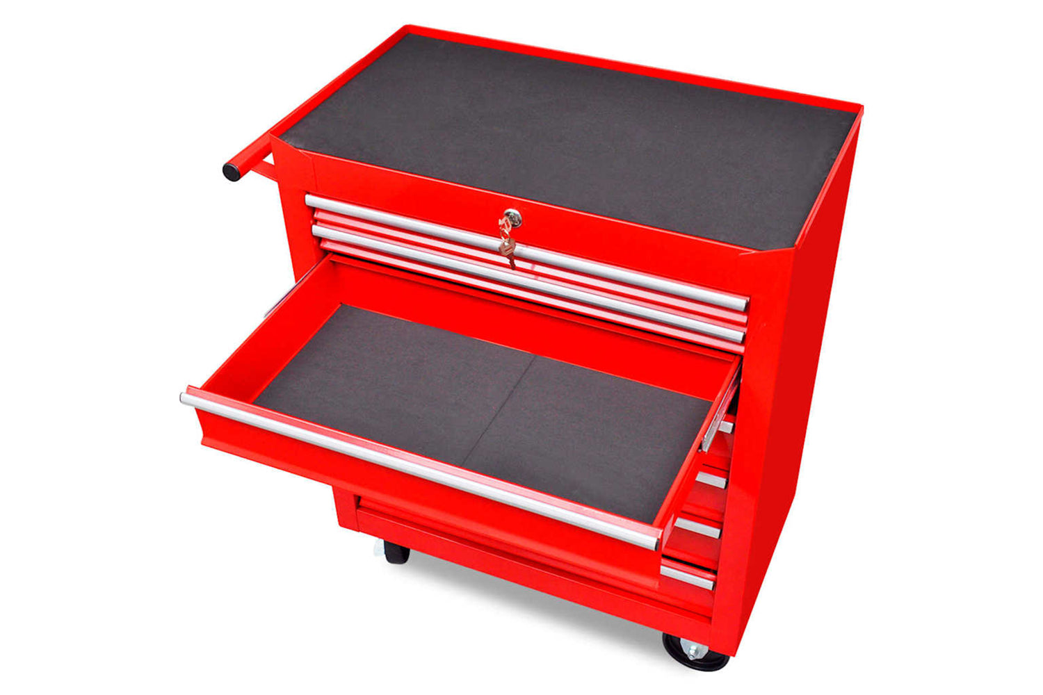vidaXL 141955 Workshop Tool Trolley 7 Drawers | Red-2