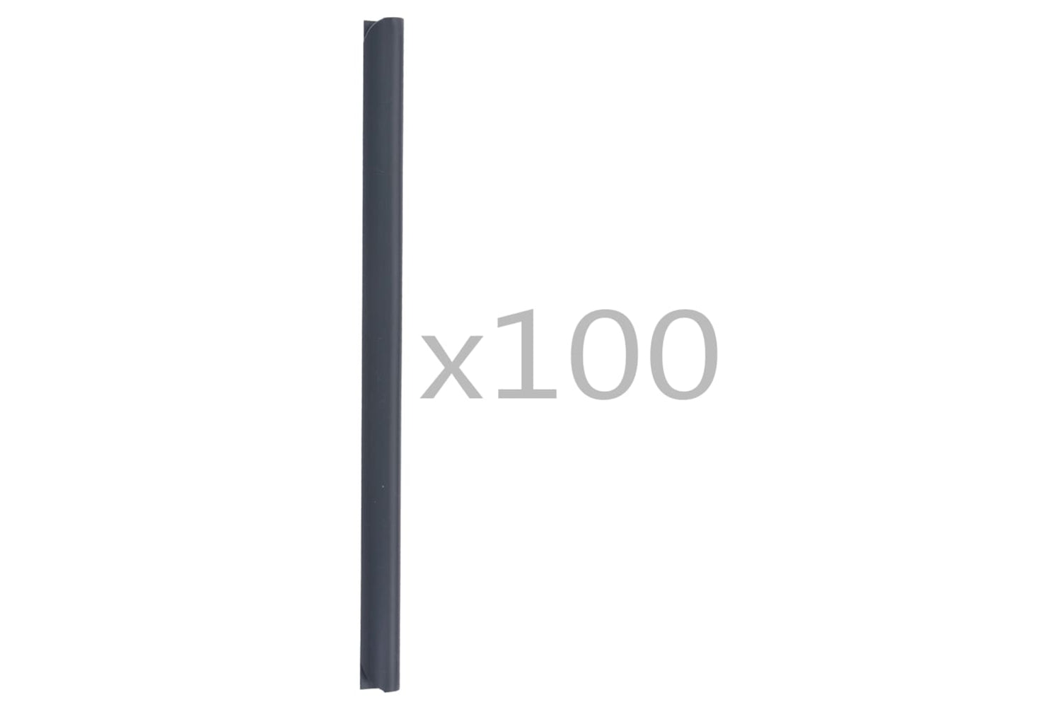 Vidaxl 45477 100 Pcs Fence Strip Clips Pvc Anthracite-2