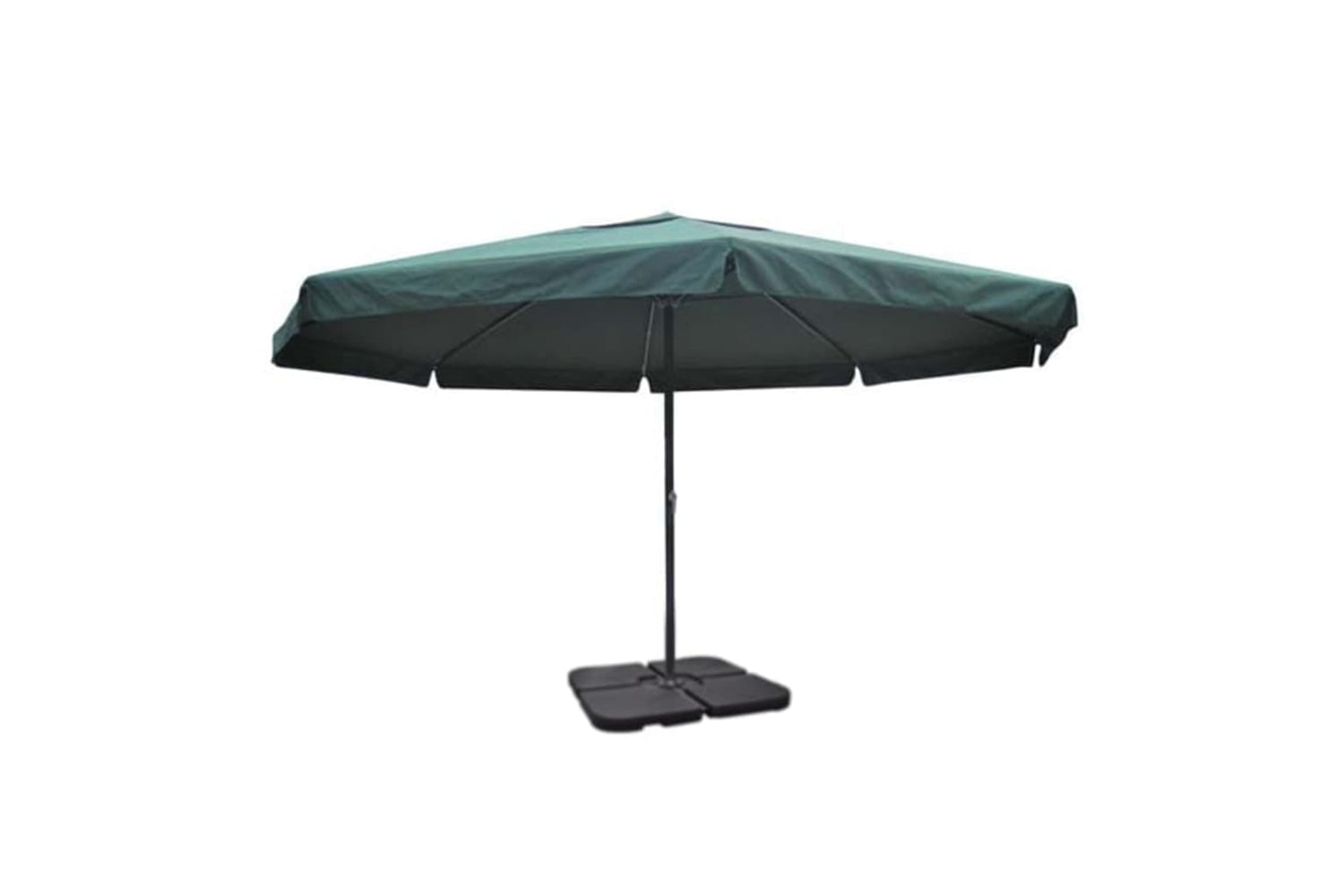 Vidaxl 271717 Aluminium Umbrella With Portable Base Green-2