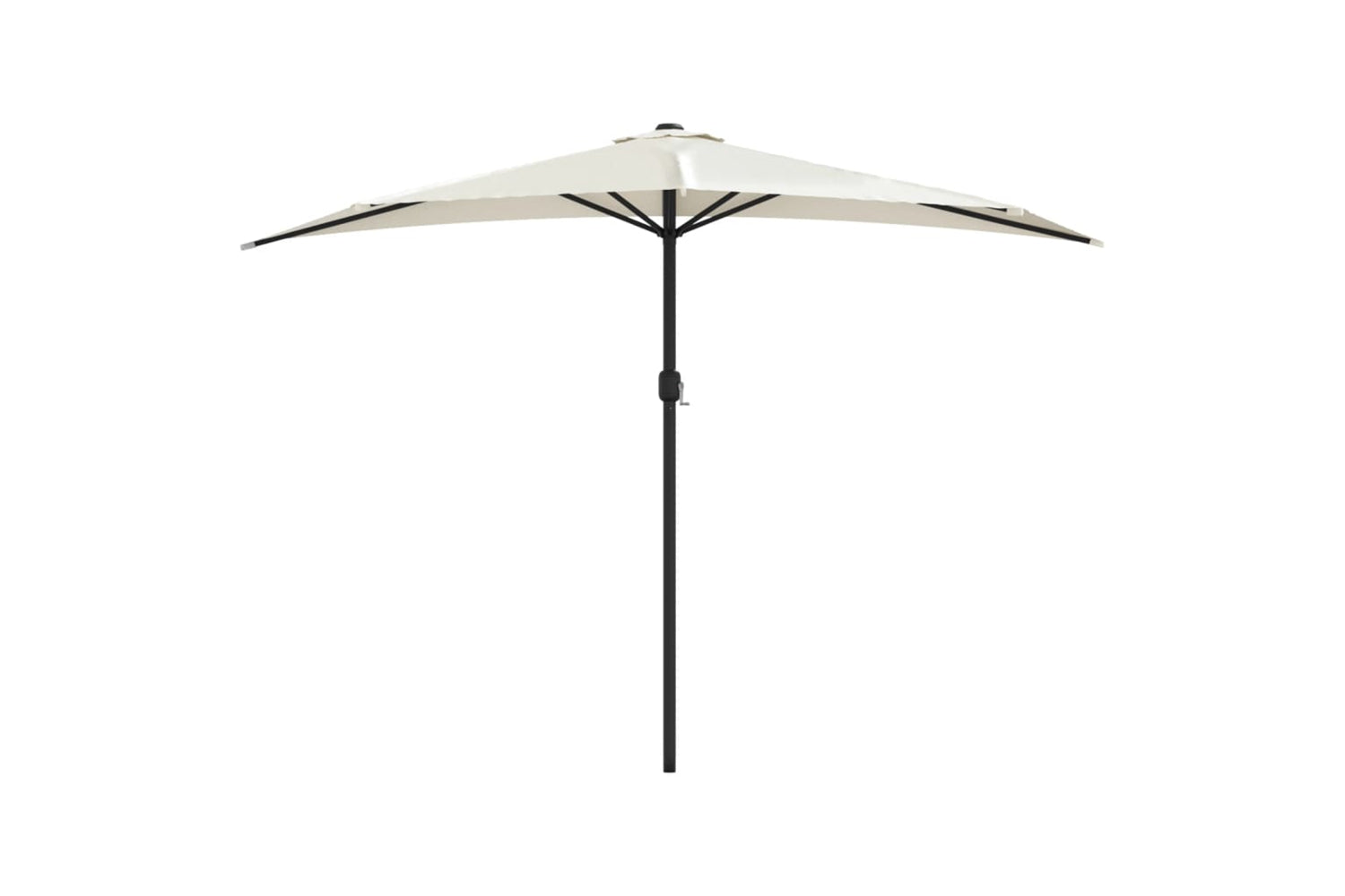 vidaXL 44591 Balcony Parasol With Aluminium Pole Sand 300x155cm Half-2