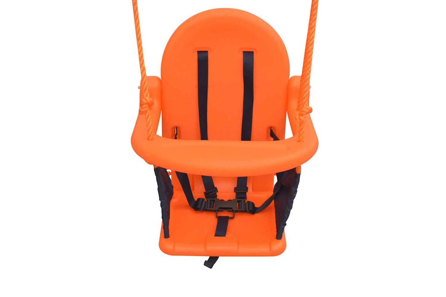 Vidaxl Toddler Swing Set With Safety Harness Orange-4