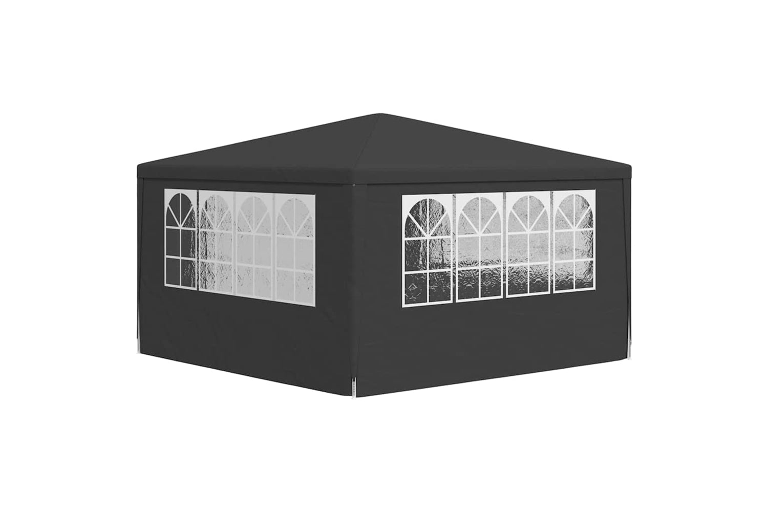 Vidaxl Professional Party Tent With Side Walls 4x4 M Anthracite 90 G/mÂ²-5