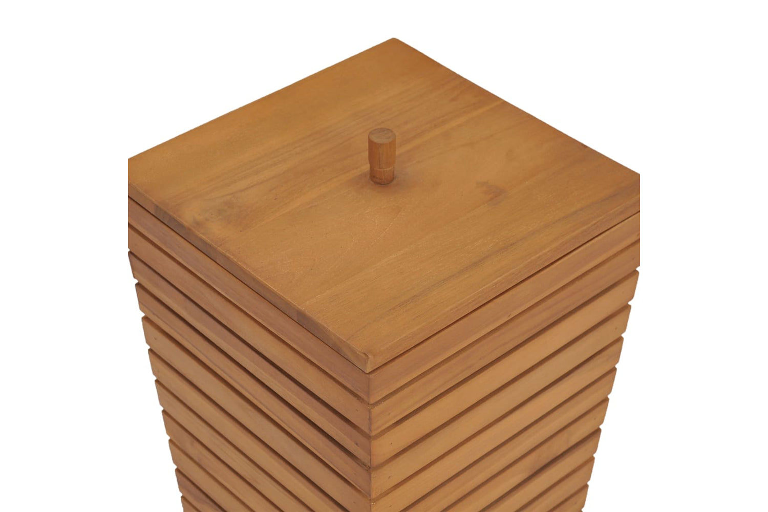 vidaXL 289074 Laundry Basket 30x30x45cm Solid Teak Wood-6