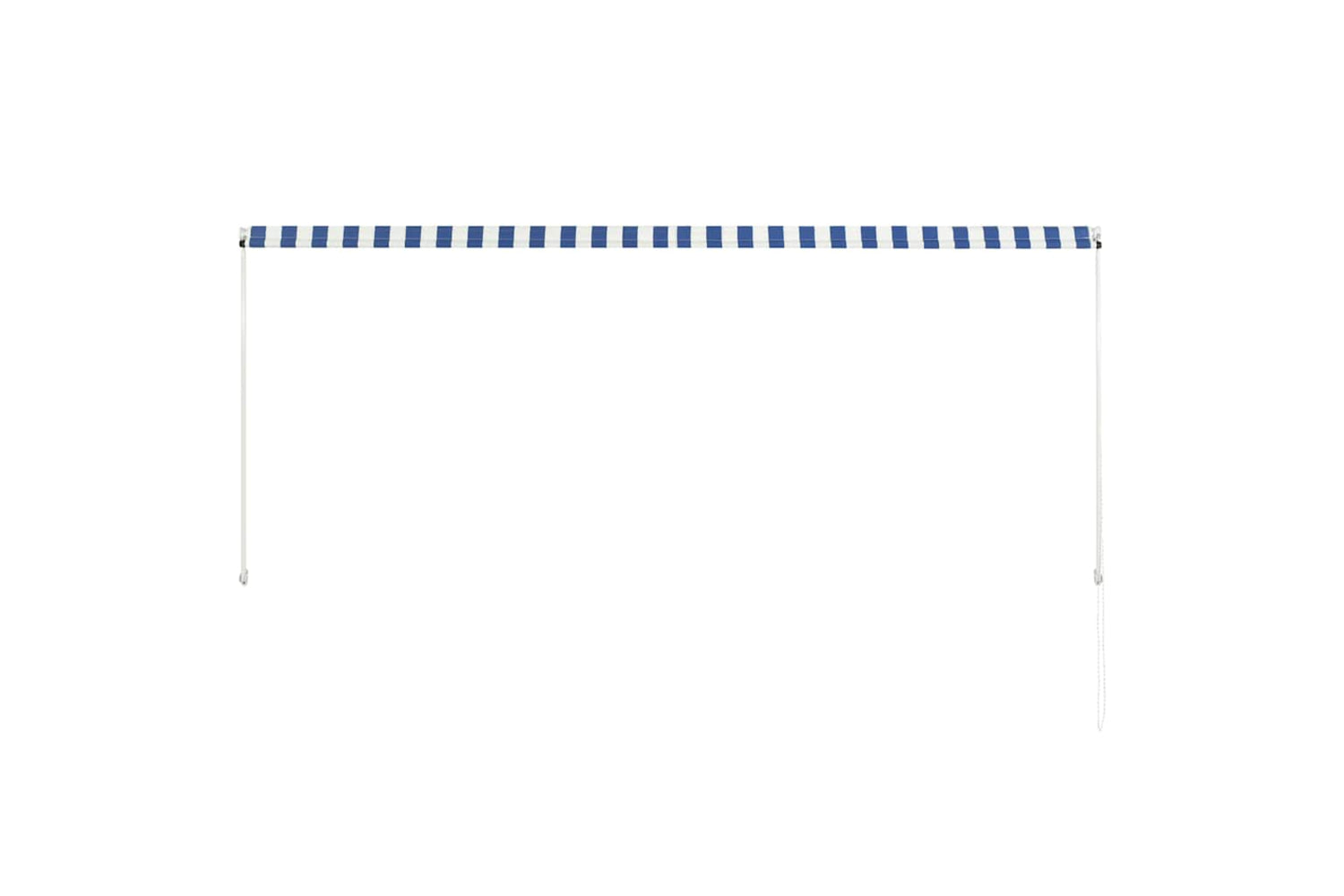 Vidaxl 143749 Retractable Awning 300x150 Cm Blue And White-4