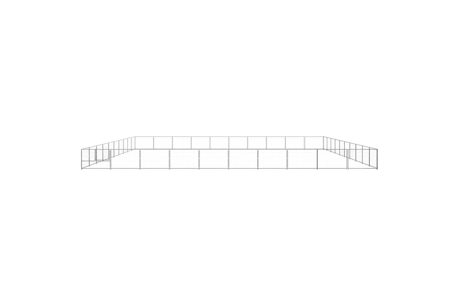 Vidaxl 3082198 Dog Kennel Silver 100 M2 Steel-4