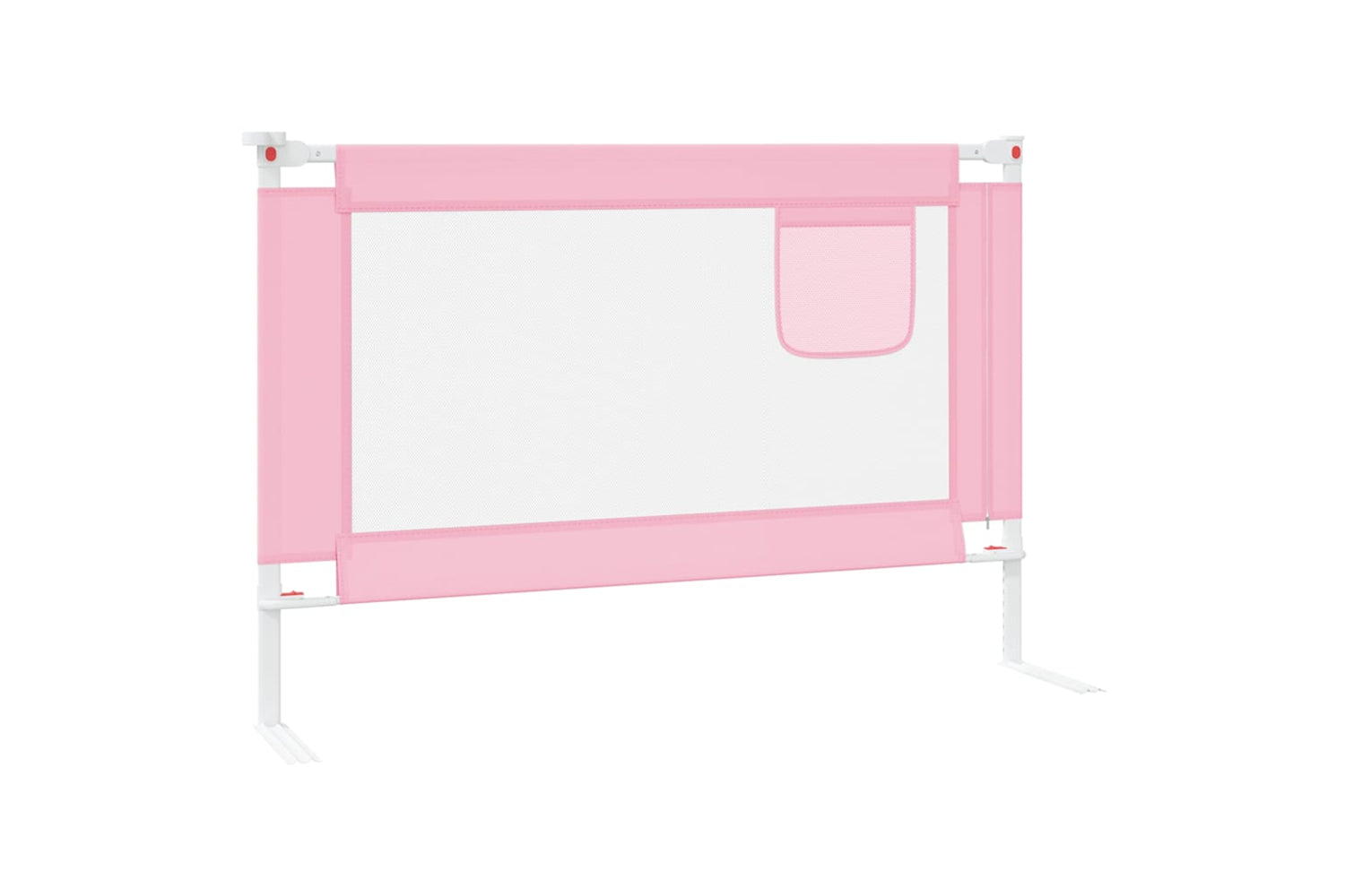 Vidaxl Toddler Safety Bed Rail Pink 100x25 Cm Fabric-4