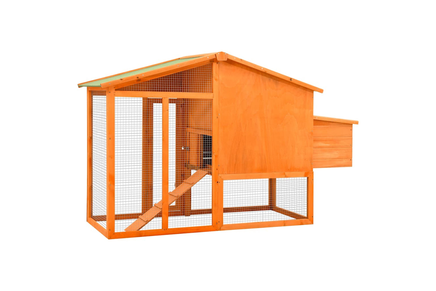 Vidaxl 170864 Chicken Coop With Nest Box Solid Fir Wood-4