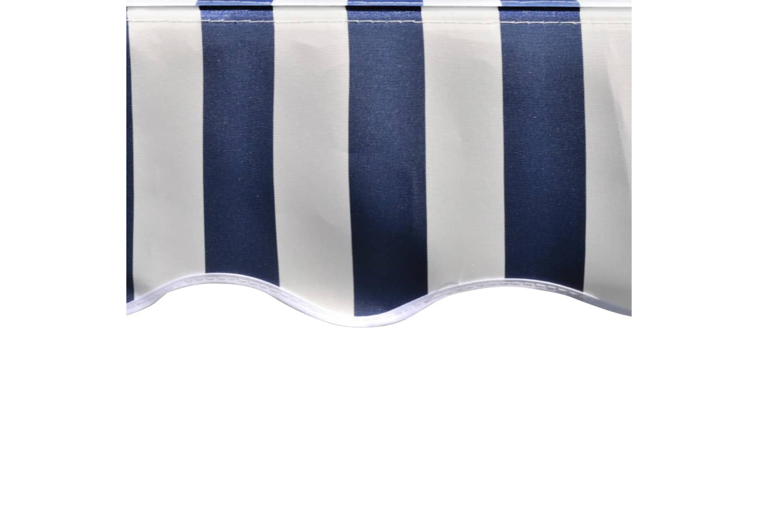 vidaXL 141010 Awning Top Sunshade Canvas Blue & White 3 X 2.5m (frame Not Included)-4