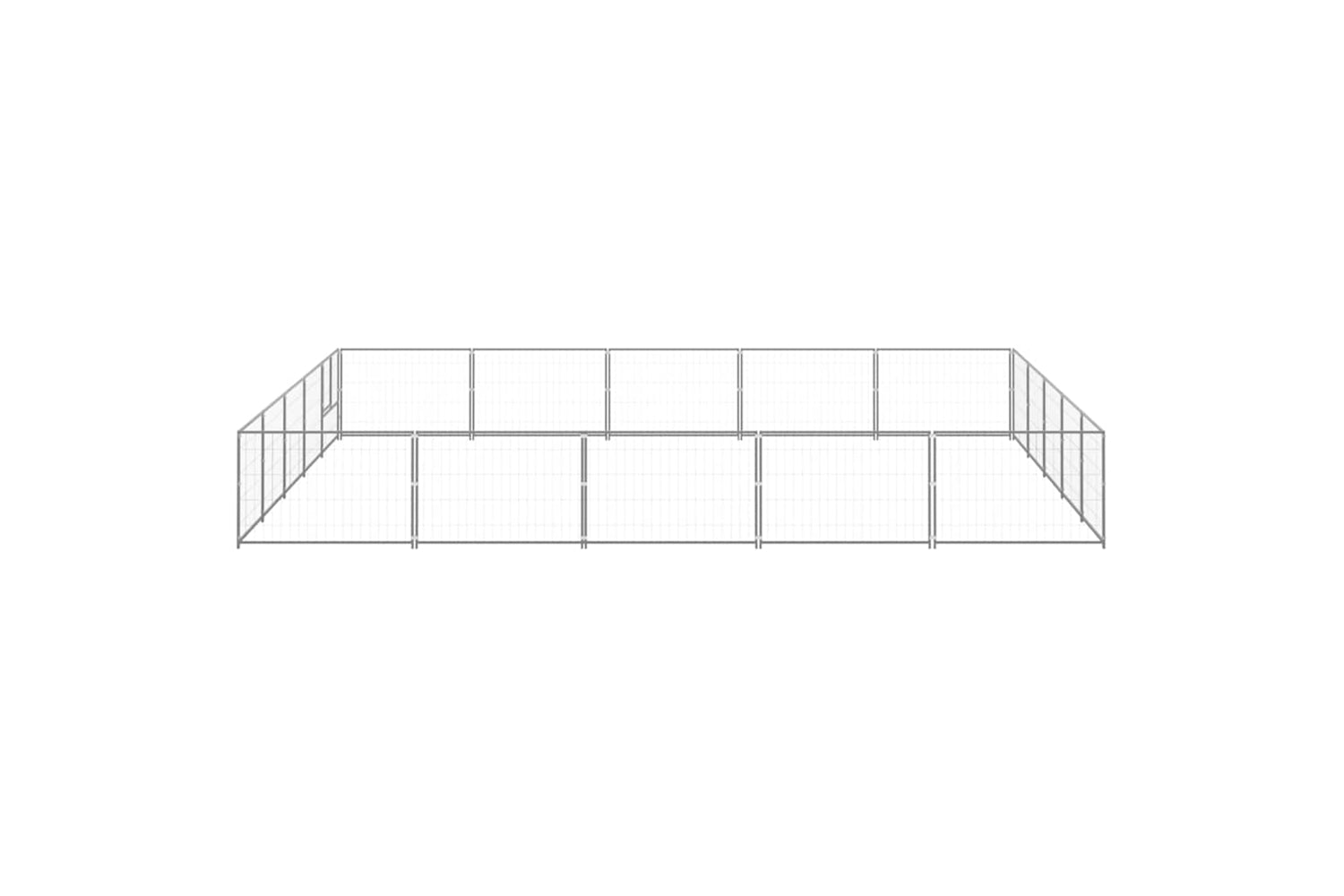 Vidaxl 3082163 Dog Kennel Silver 25 M2 Steel-3