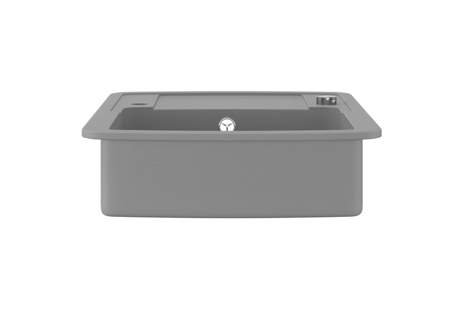 Vidaxl Granite Kitchen Sink Single Basin Grey-5