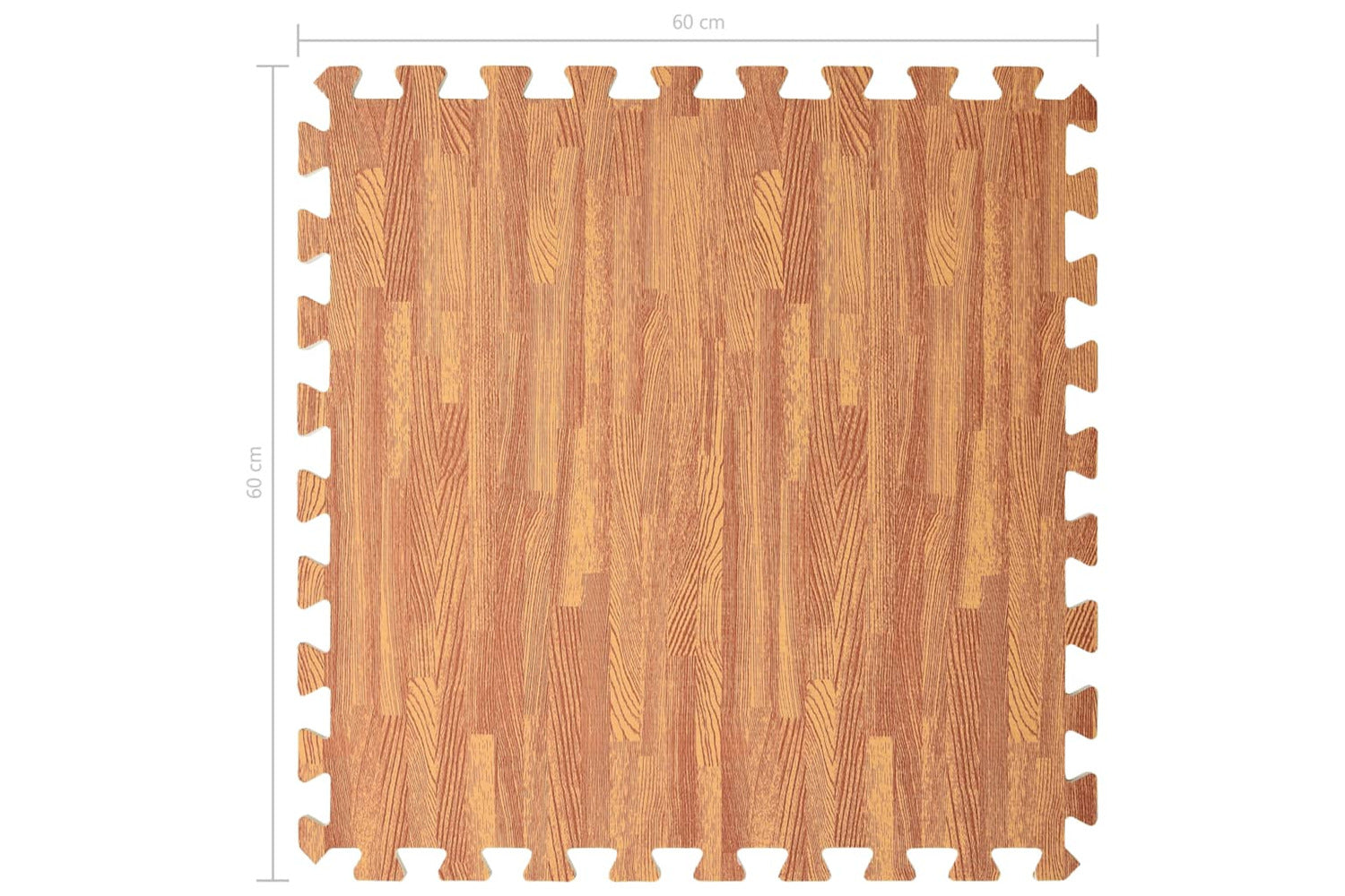 vidaXL 92459 Floor Mats 12 Pcs Wood Grain 4.32 ÃƒÂƒÃ‚ÂžÃ‚Â¡ Eva Foam-4