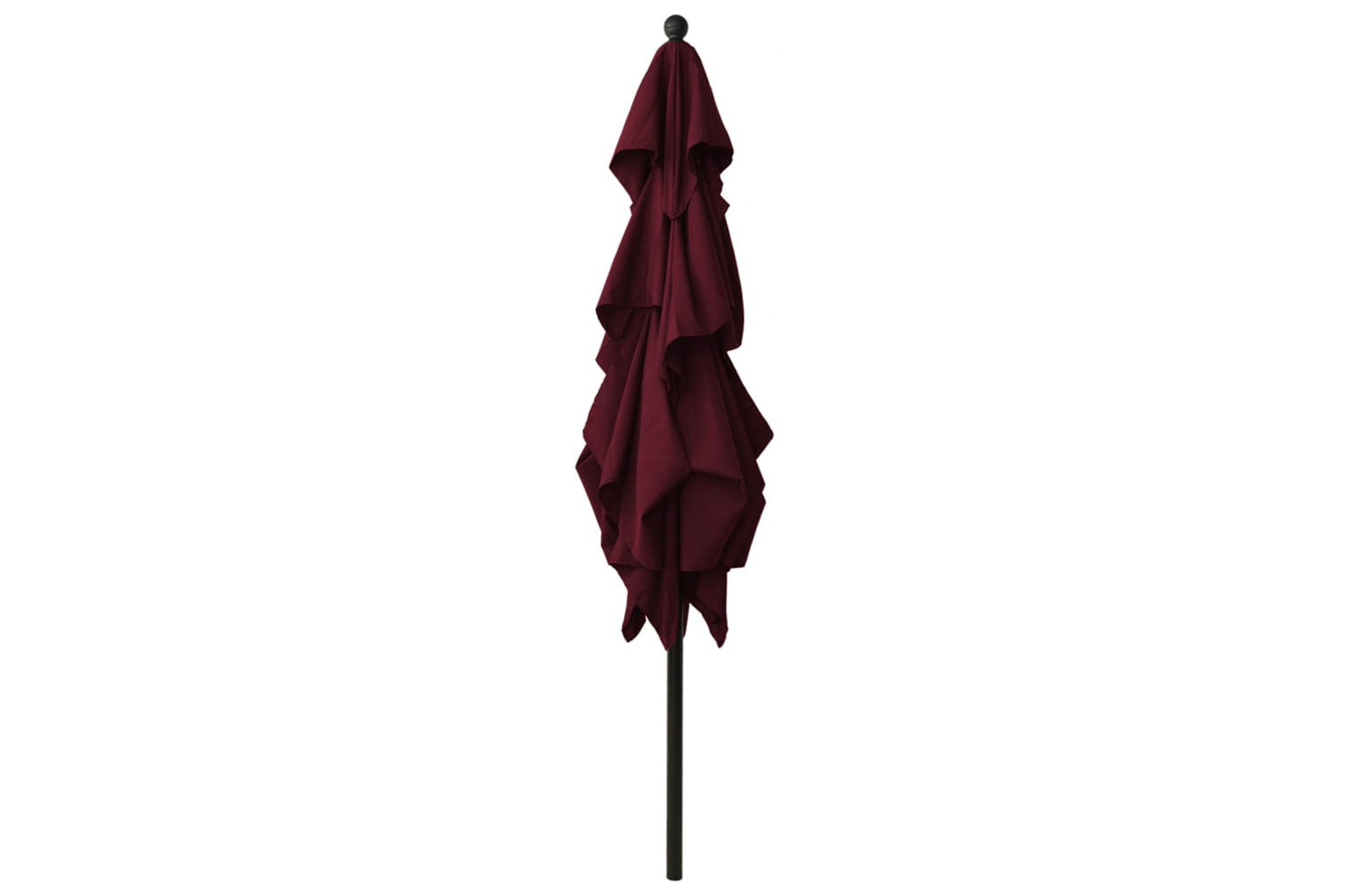 Vidaxl 313840 3-tier Parasol With Aluminium Pole Bordeaux Red 2.5x2.5 M-3
