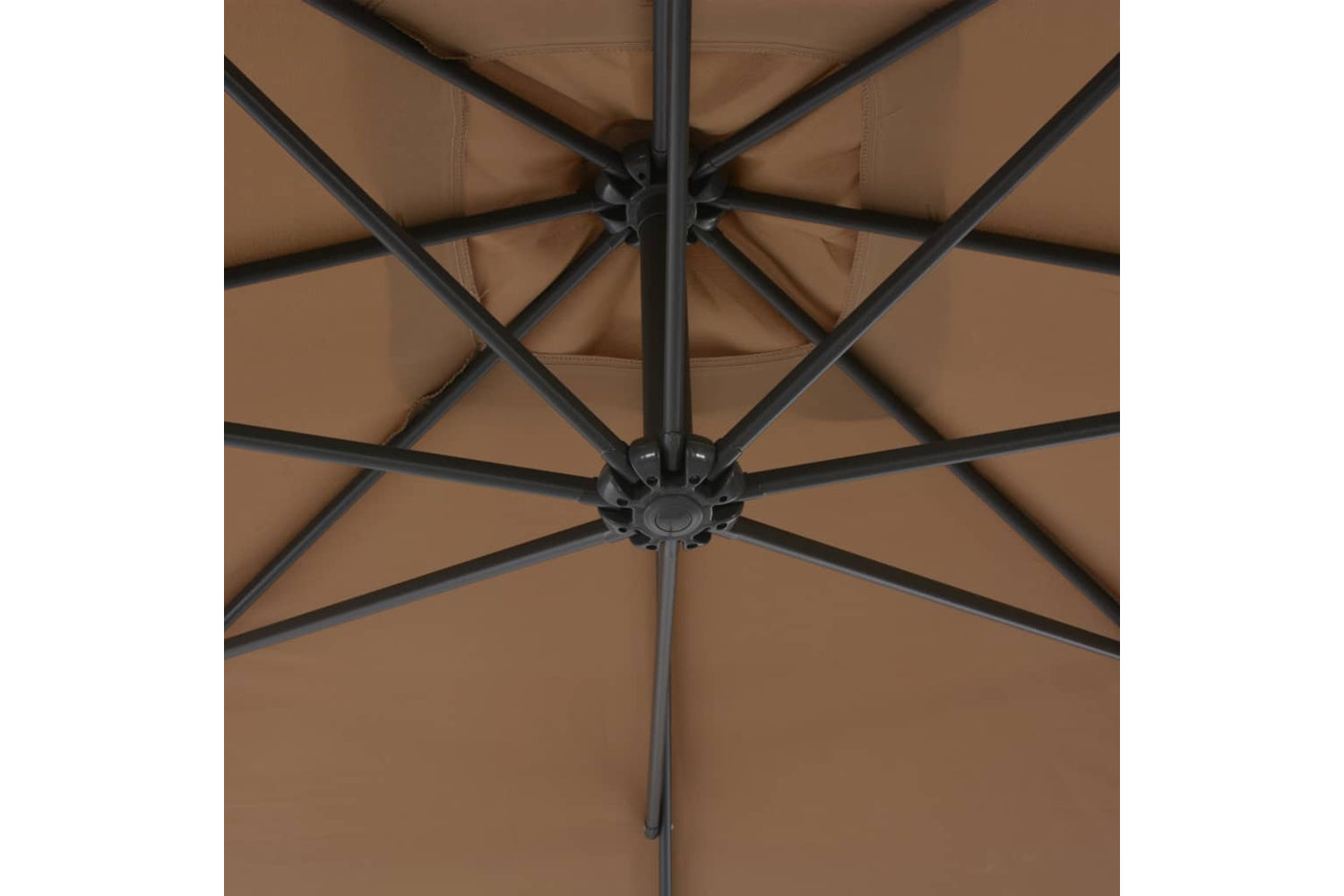 vidaXL 44876 Cantilever Umbrella With Steel Pole 300cm Taupe-5