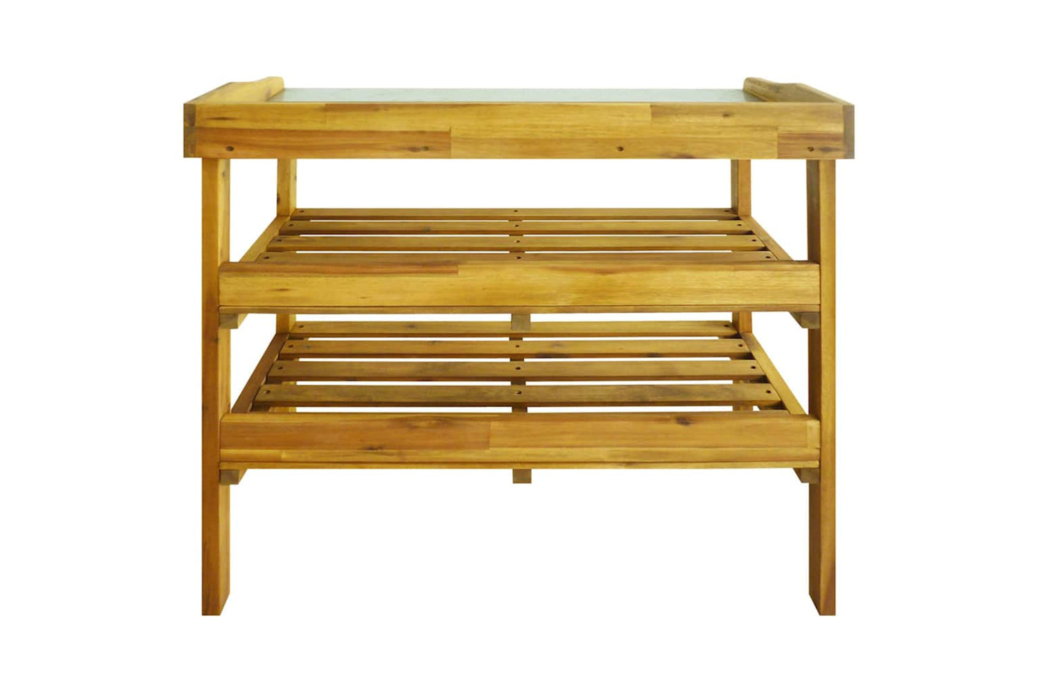 Vidaxl 43795 Potting Bench With 2 Shelves Solid Acacia Wood And Zinc-5