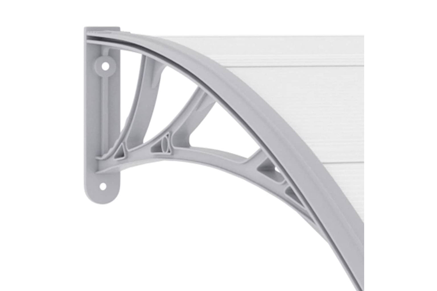 vidaXL 45628 Door Canopy Grey 120x100cm Pc-5