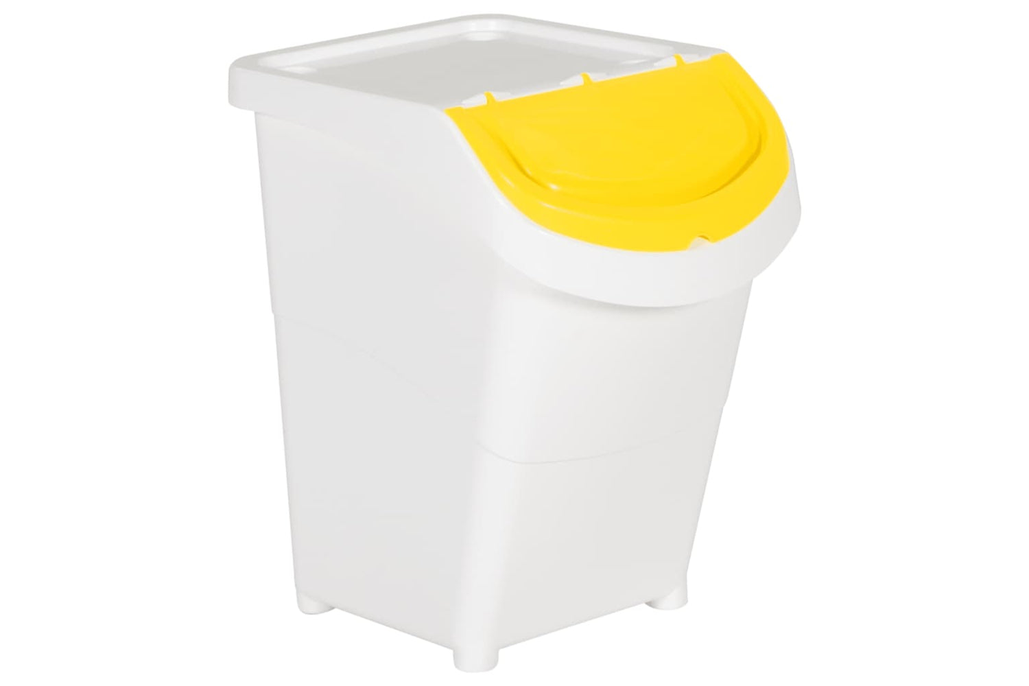 Vidaxl 364070 Stackable Waste Bins With Lids 3 Pcs White Pp 120 L-2