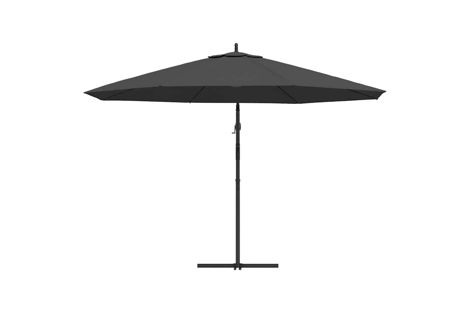 vidaXL 44505 Cantilever Umbrella With Aluminium Pole 350cm Anthracite-3
