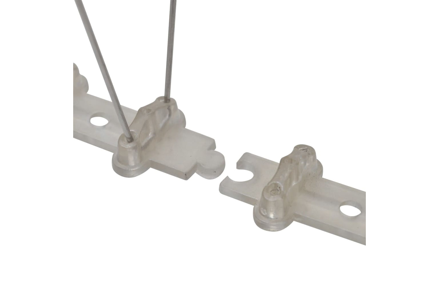 Vidaxl 170232 2-row Plastic Bird & Pigeon Spikes Set Of 6 3 M-4