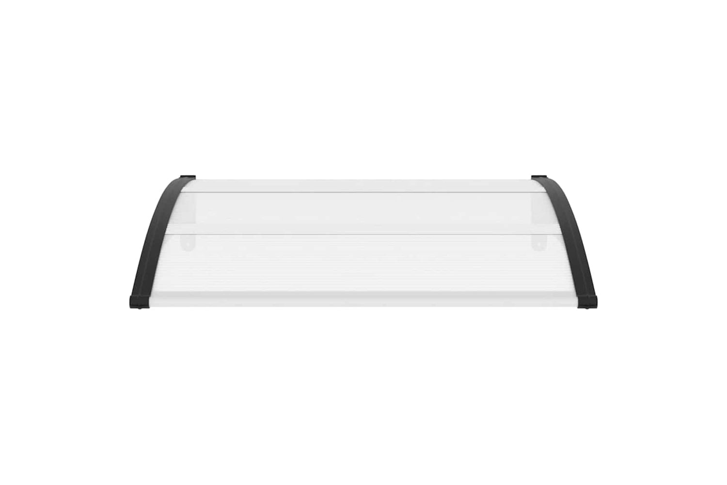 vidaXL 144813 Door Canopy Black And Transparent 120x80cm Pc-3