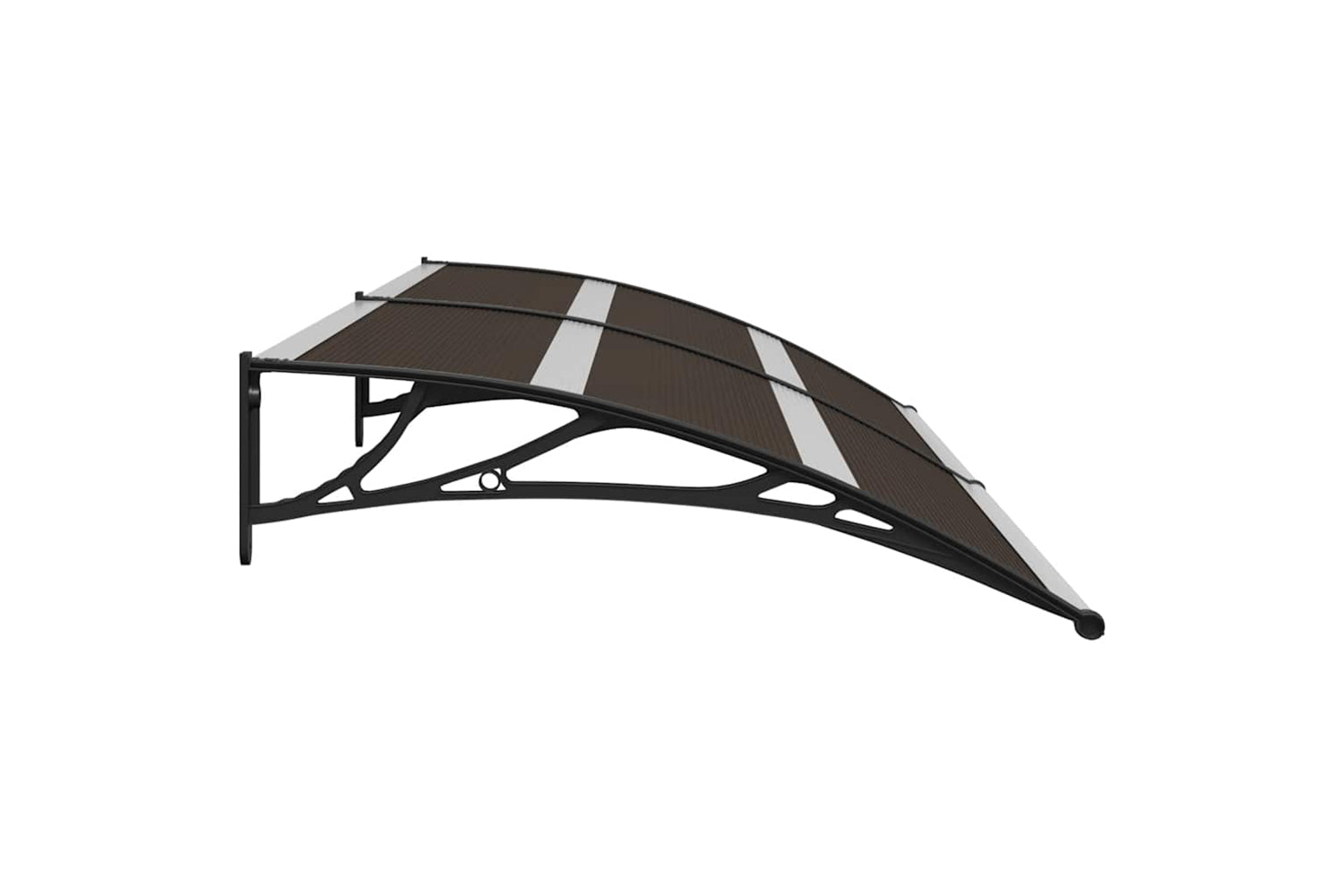 Vidaxl Door Canopy Black 240x75 Cm Pc-4
