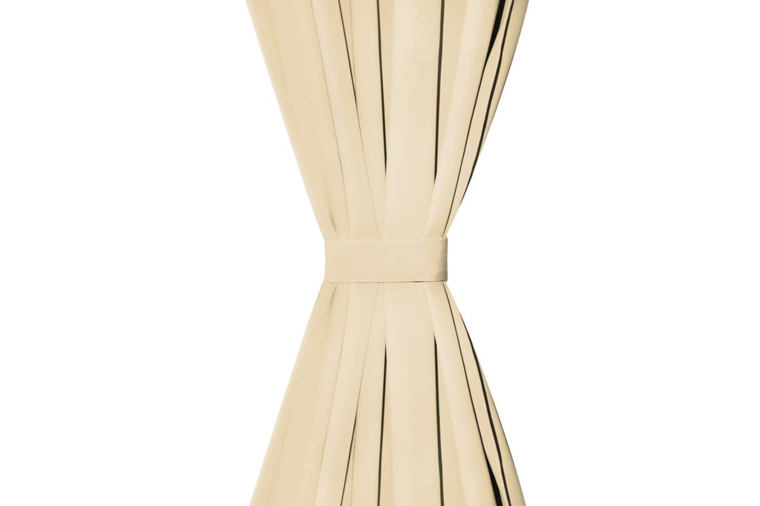 vidaXL 132217 Micro-satin Curtains 2 Pcs With Loops 140x225cm Beige-3