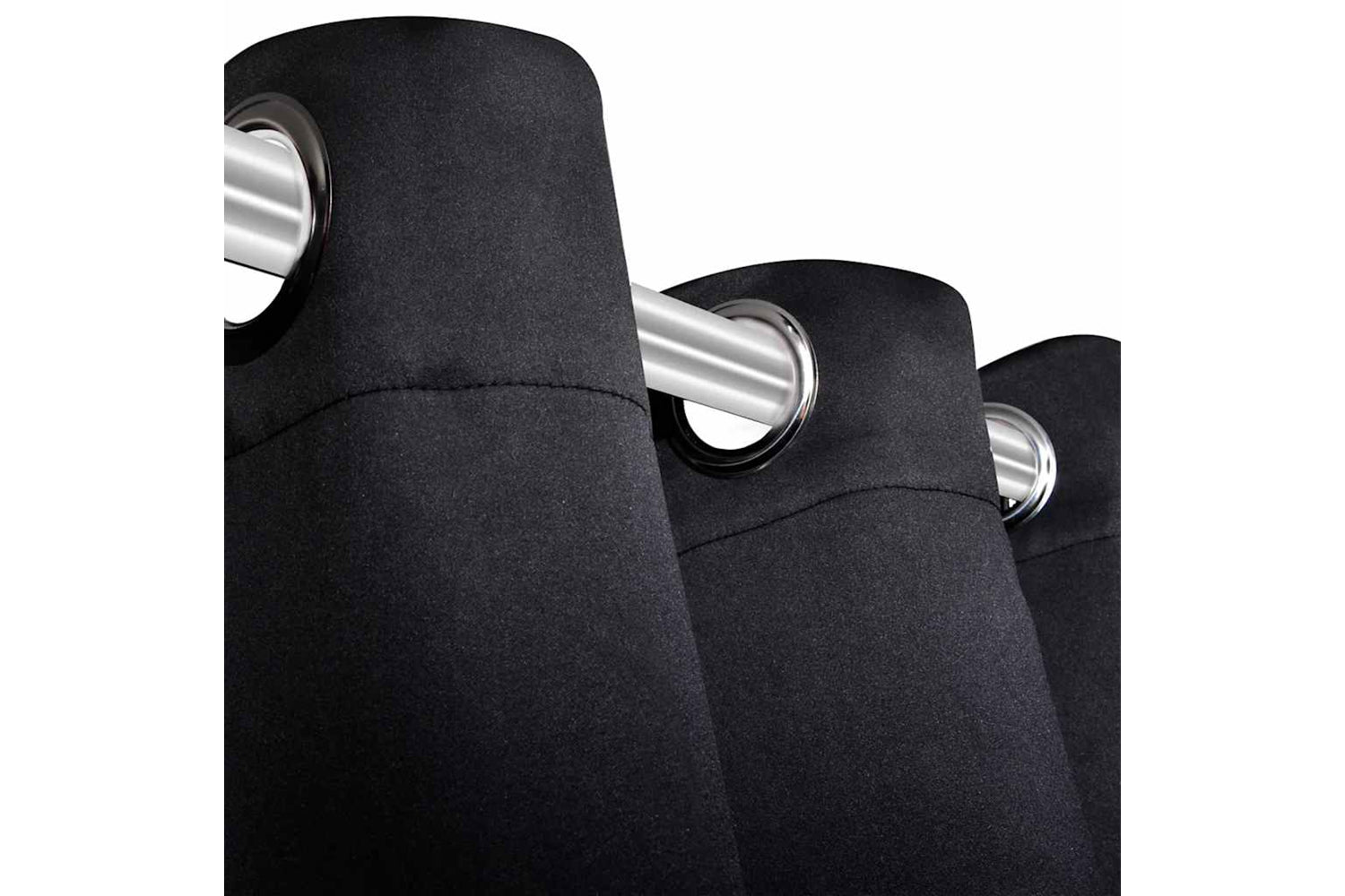vidaXL 132203 Blackout Curtain With Metal Eyelets 270x245cm Black-5