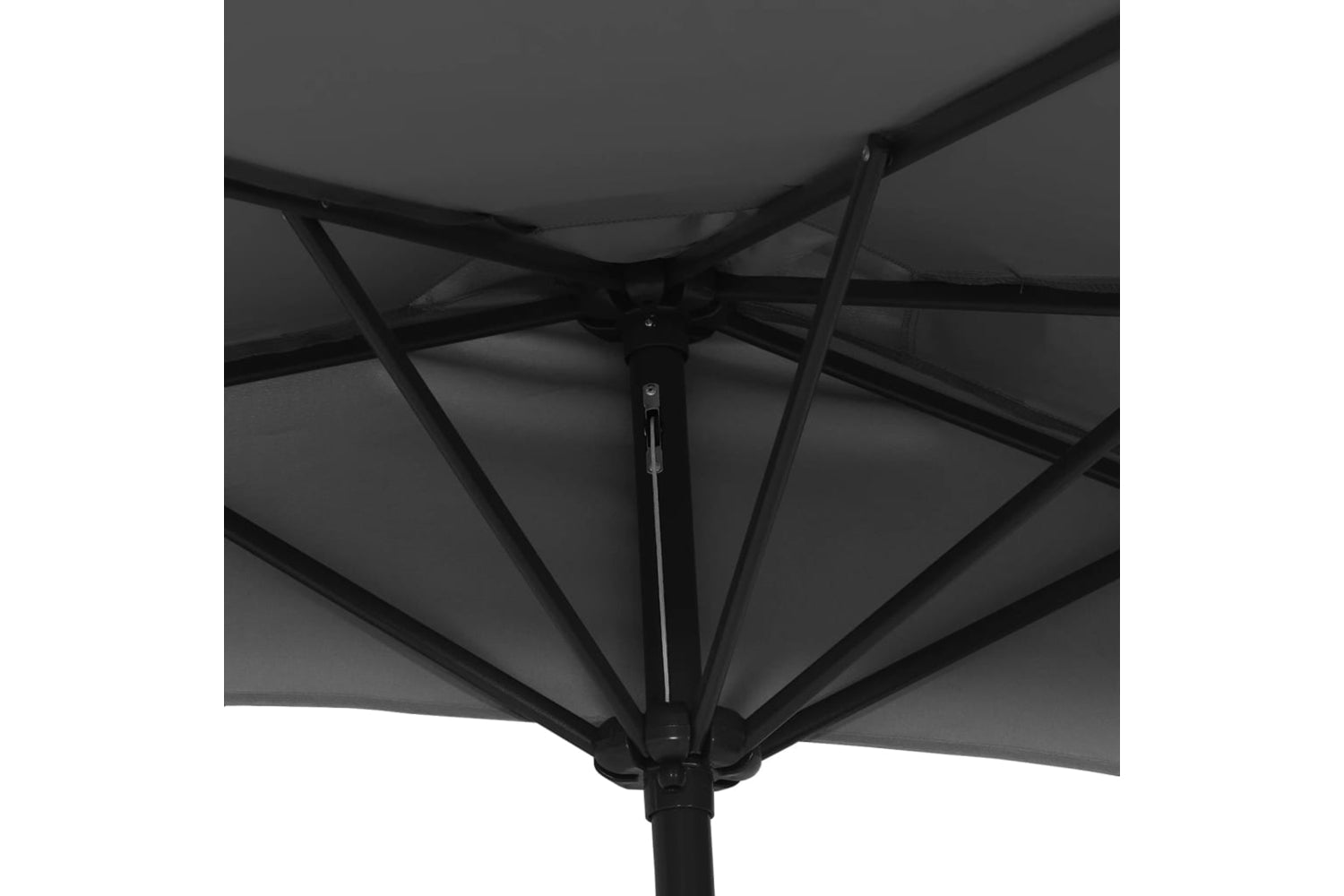 vidaXL 44593 Balcony Parasol With Aluminium Pole Anthracite 300x155cm Half-5