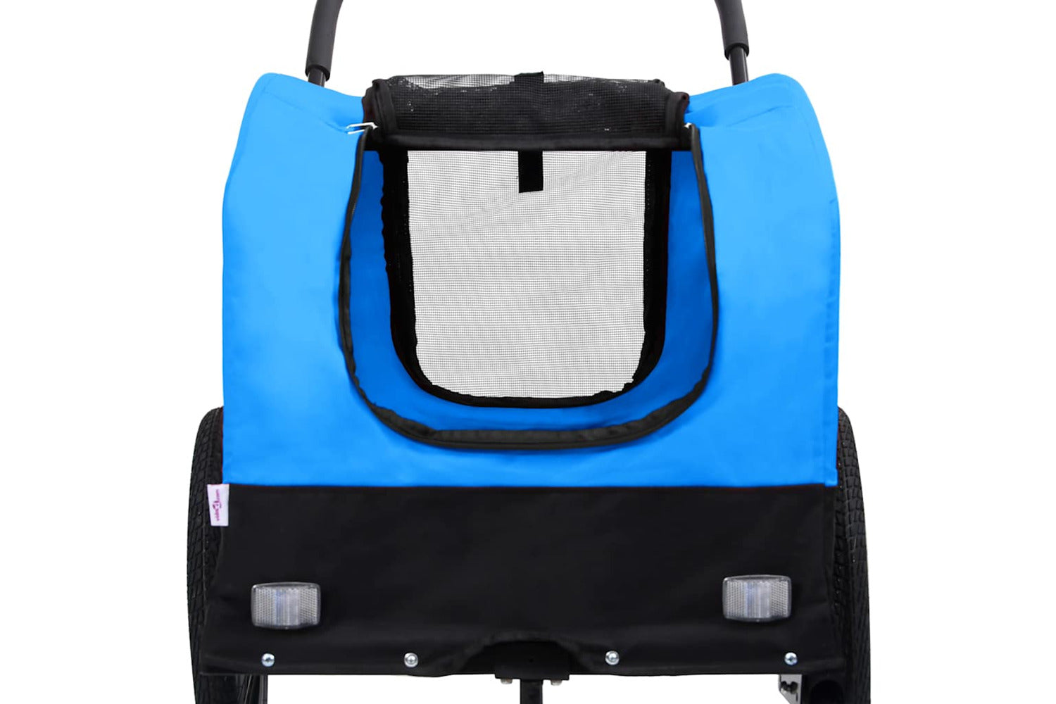 Vidaxl 2-in-1 Pet Bike Trailer & Jogging Stroller Blue And Black-6