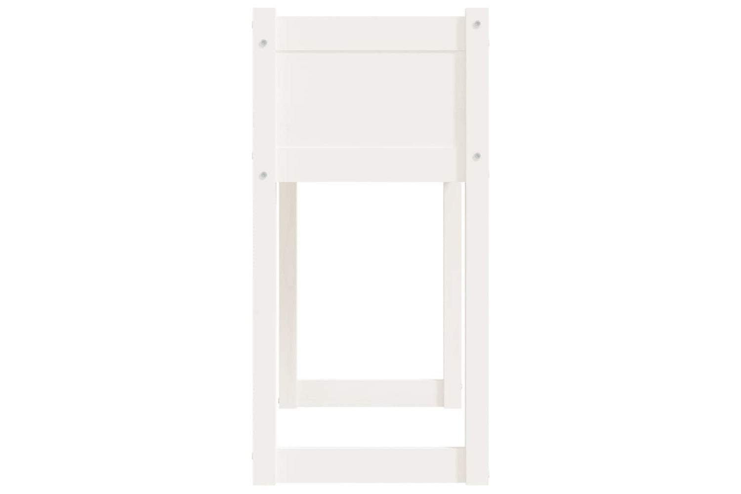 vidaXL 822133 Planter White 78x40x81cm Solid Wood Pine-5
