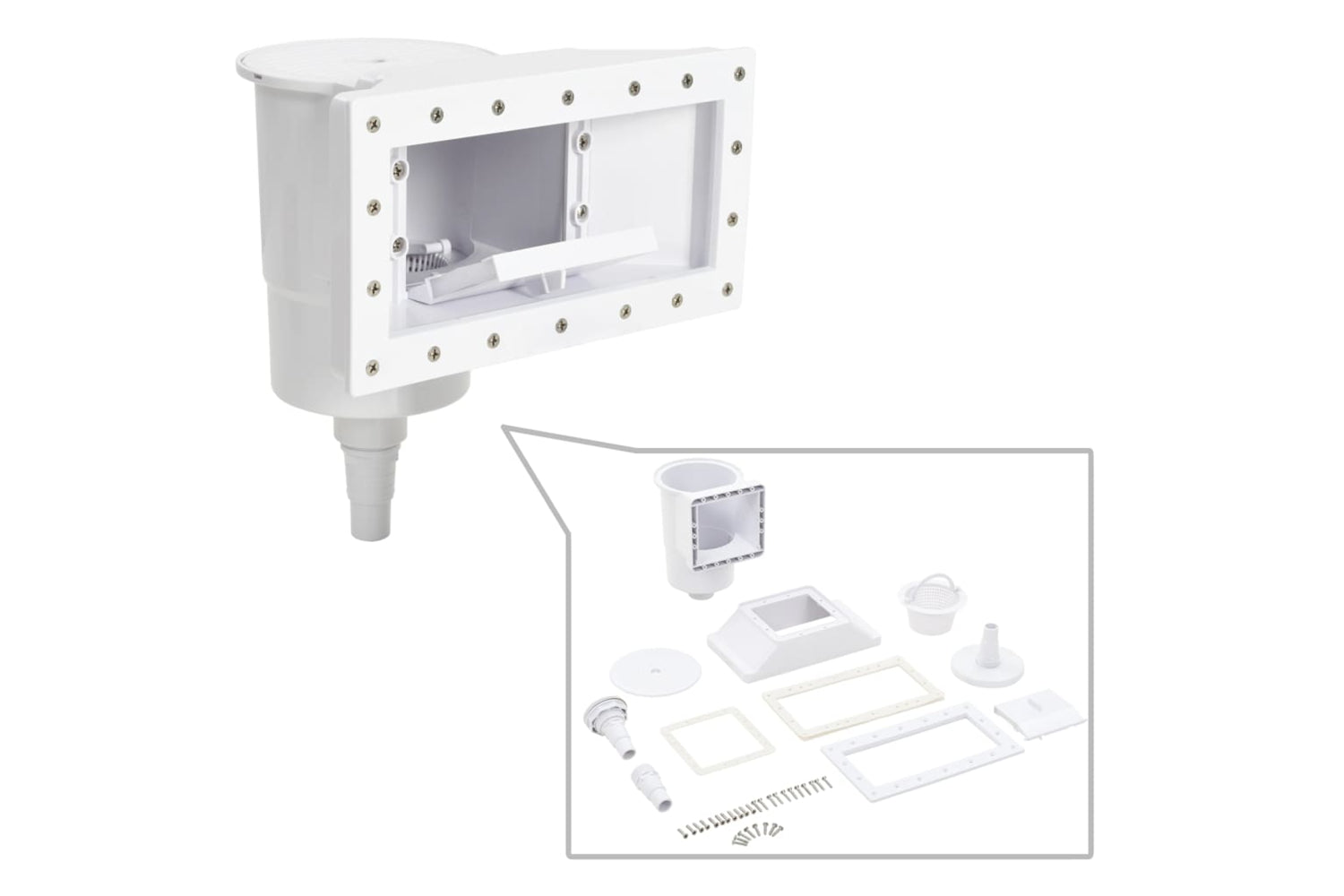 vidaXL 91735 11 Piece Wide-mouth Pool Skimmer 34.3x25x30.5cm-2