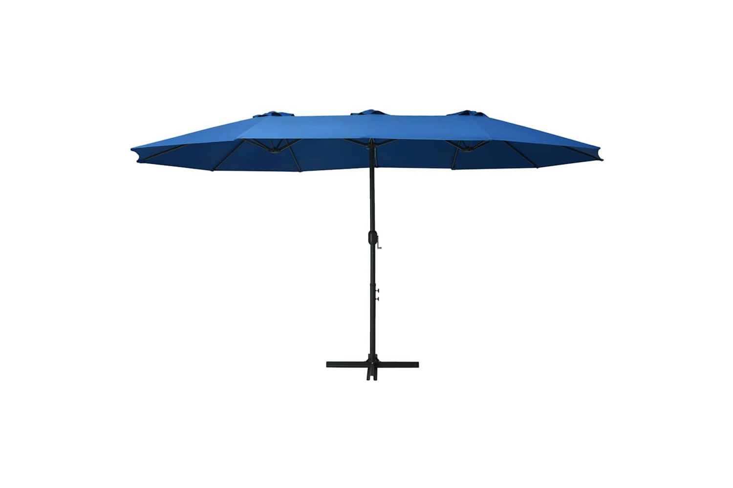 vidaXL 47303 Outdoor Parasol With Aluminium Pole 460x270cm Blue-2