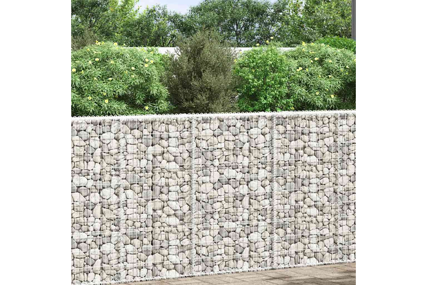 vidaXL 145653 Trapezium Gabion Raised Bed Galvanised Steel 100x20x100cm