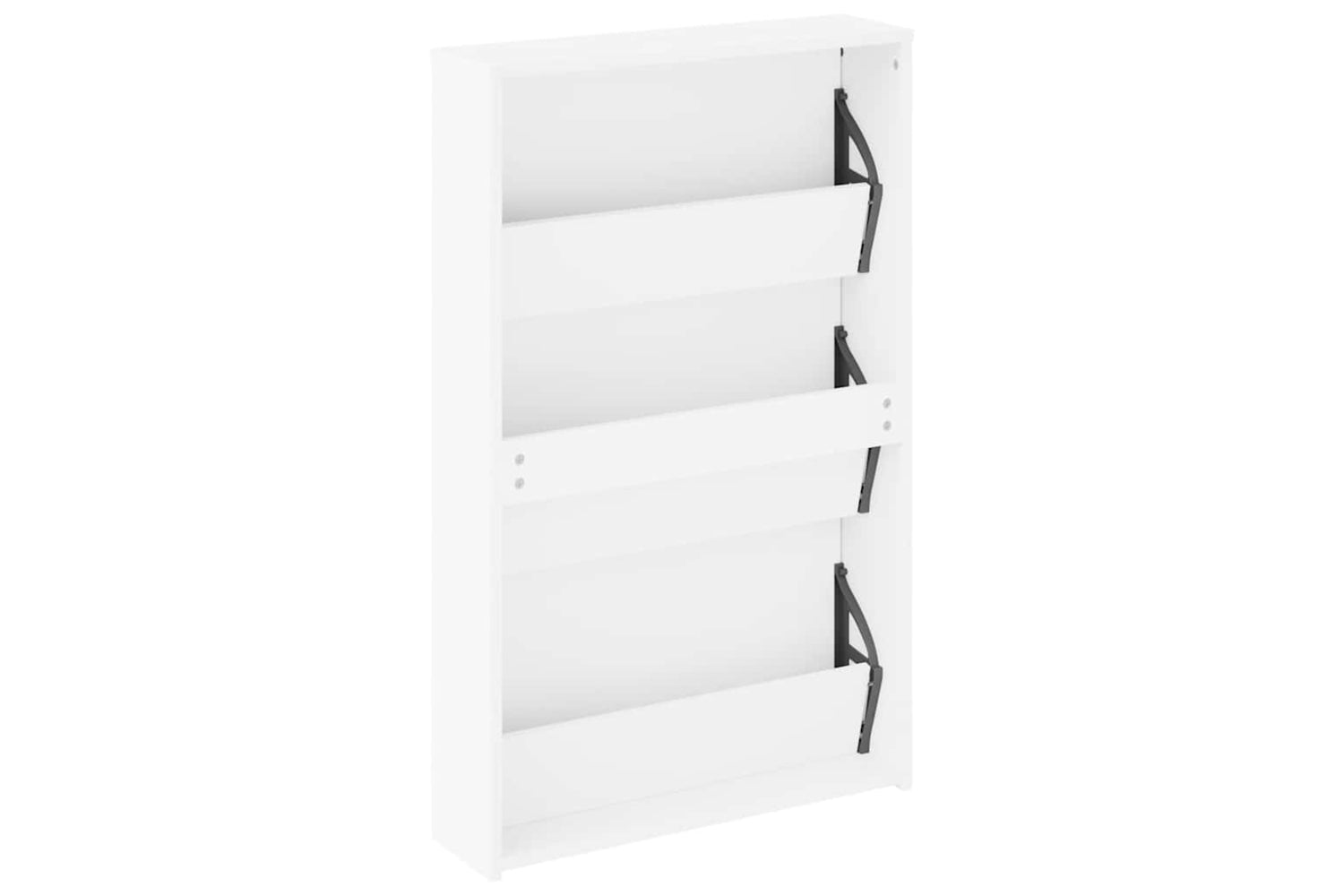 vidaXL 243048 Shoe Cabinet 3-layer Mirror White 63x17x102.5cm-5